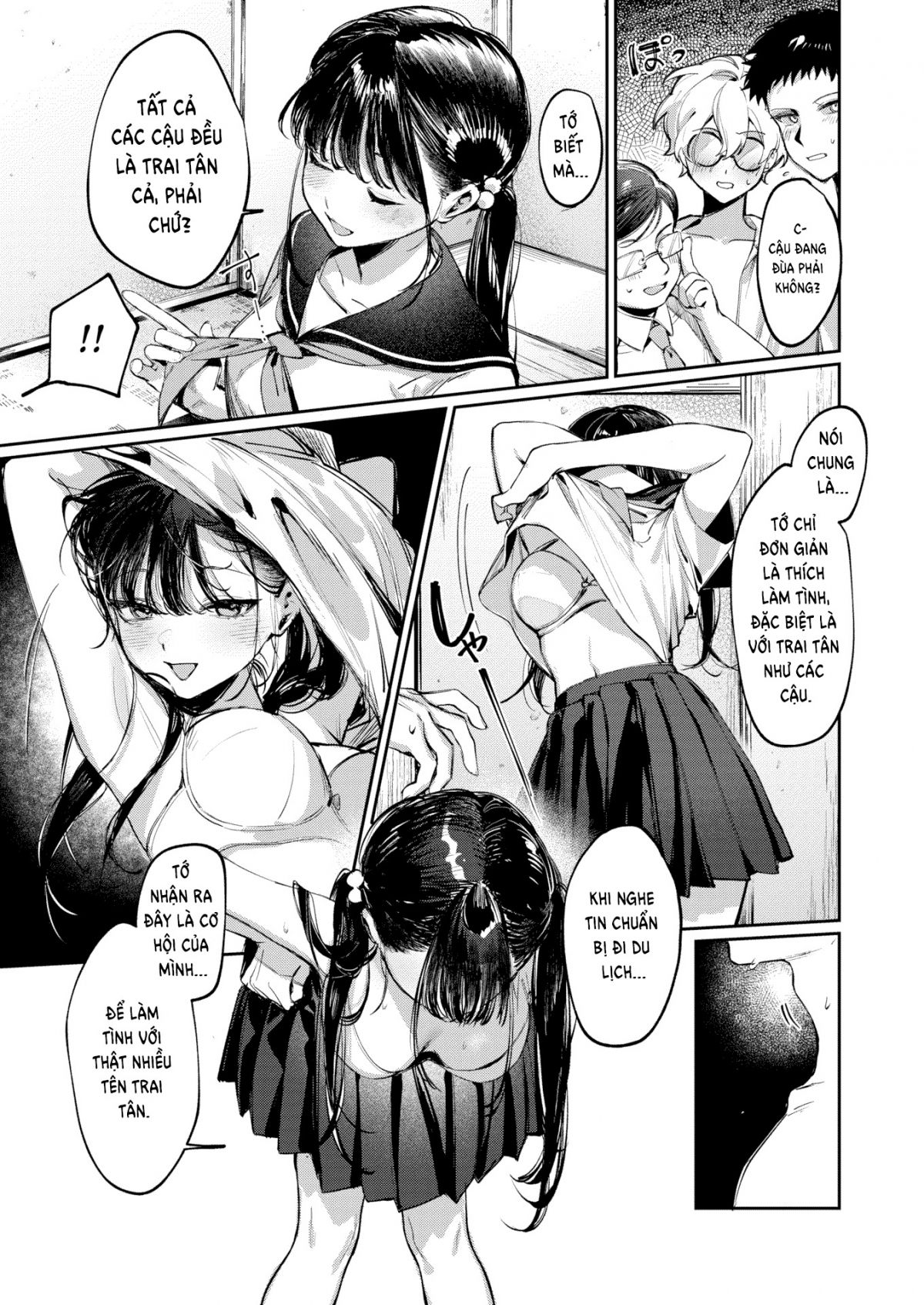 Đọc truyện hentai Thợ săn trai tân và Chuyến du lịch tốt nghiệp - Oneshot
