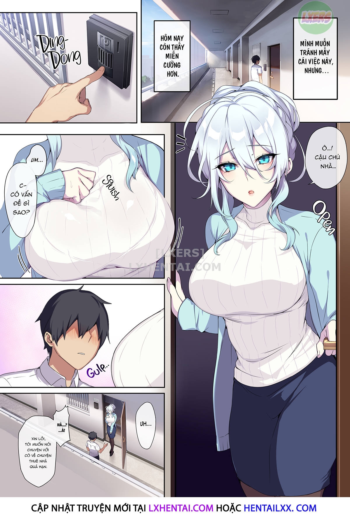 Đọc truyện hentai Hitozukiai Ga Nigate Na Miboujin No Yukionna-San To Noroi No Yubiwa - Oneshot - Không che