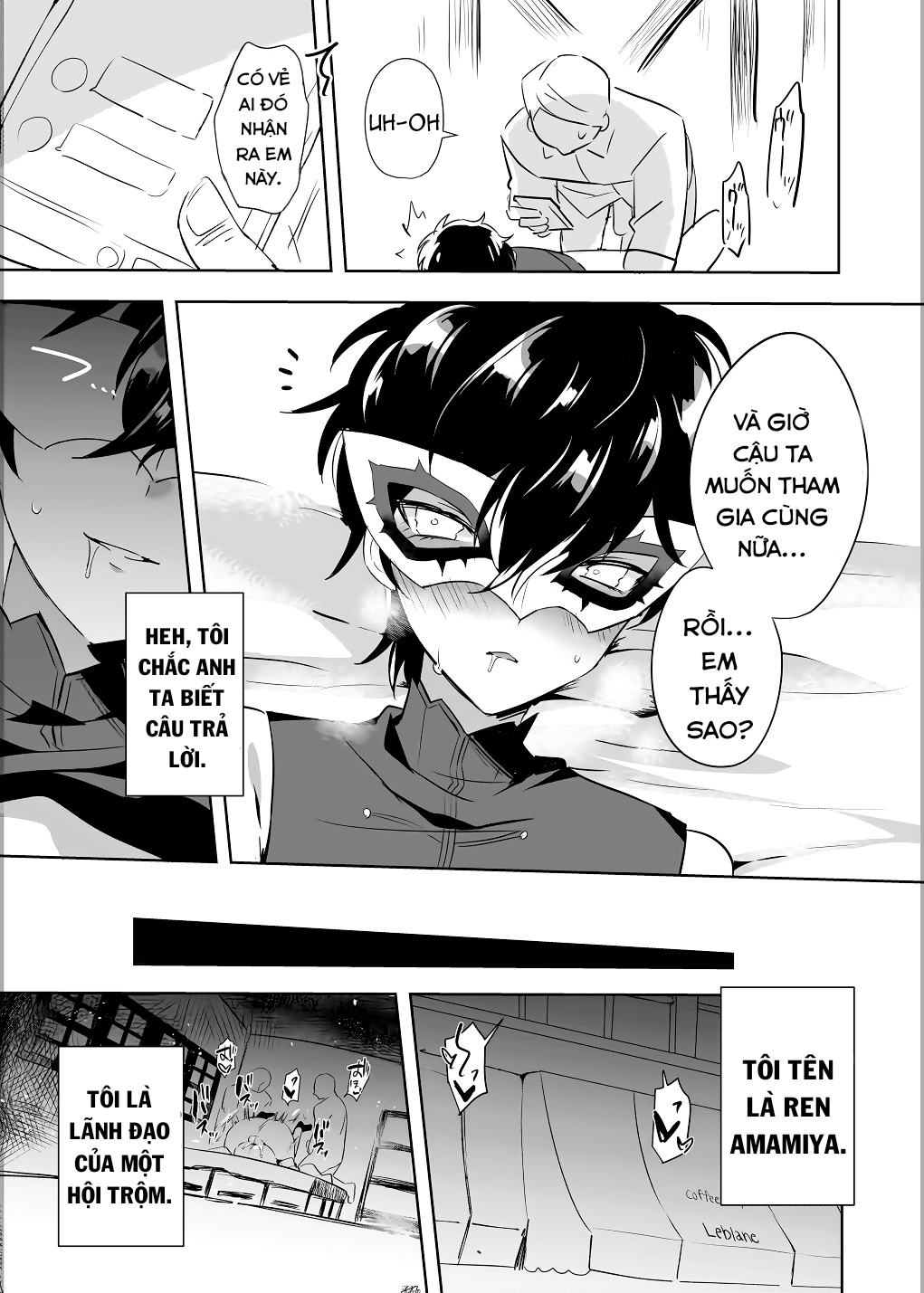 Đọc truyện hentai Kaitou-dan Leader no Himitsu no Namahousou (Persona 5) - Oneshot