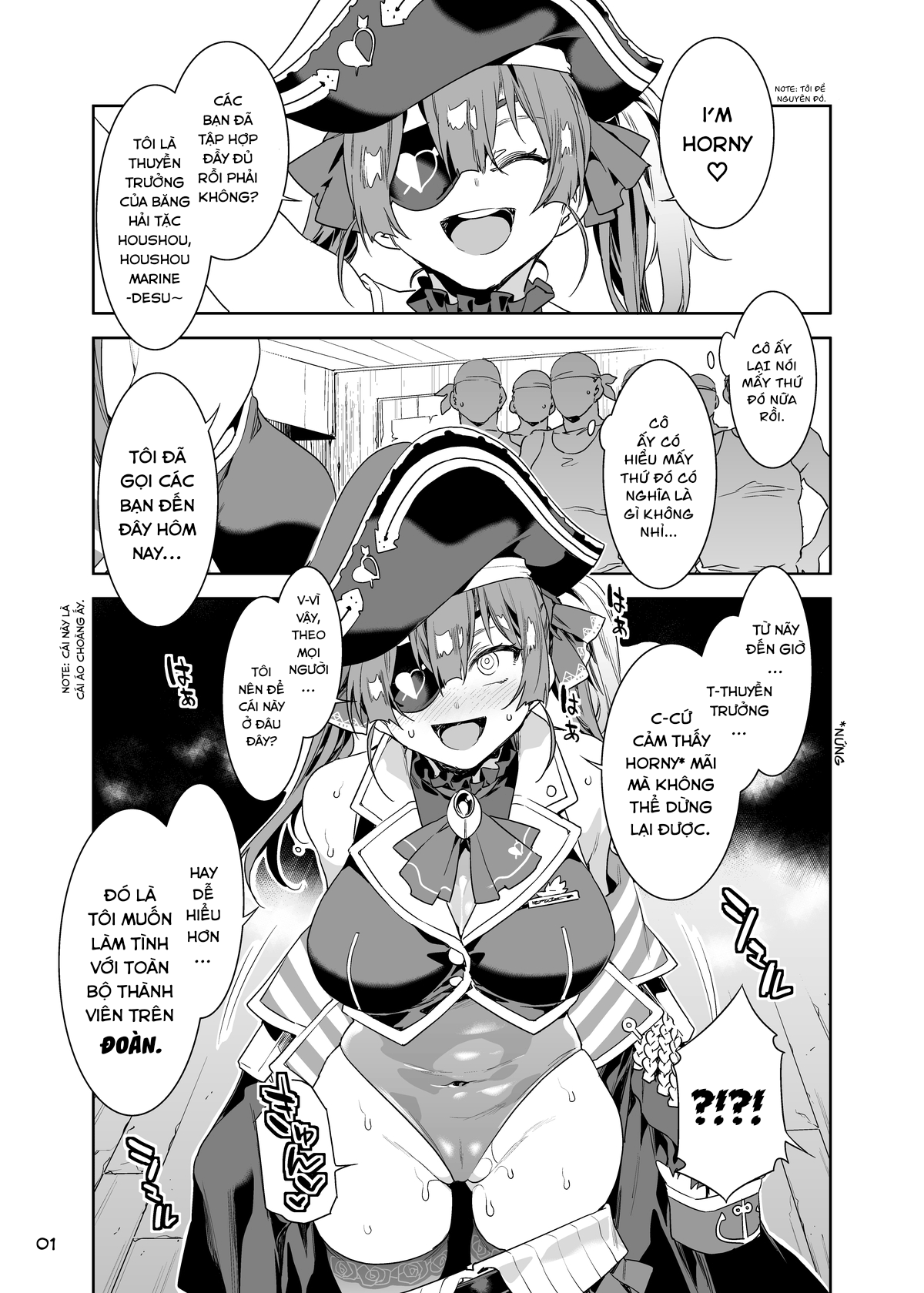 Đọc truyện hentai Thuyền Trưởng Marine bị Horny. - Oneshot trà lai