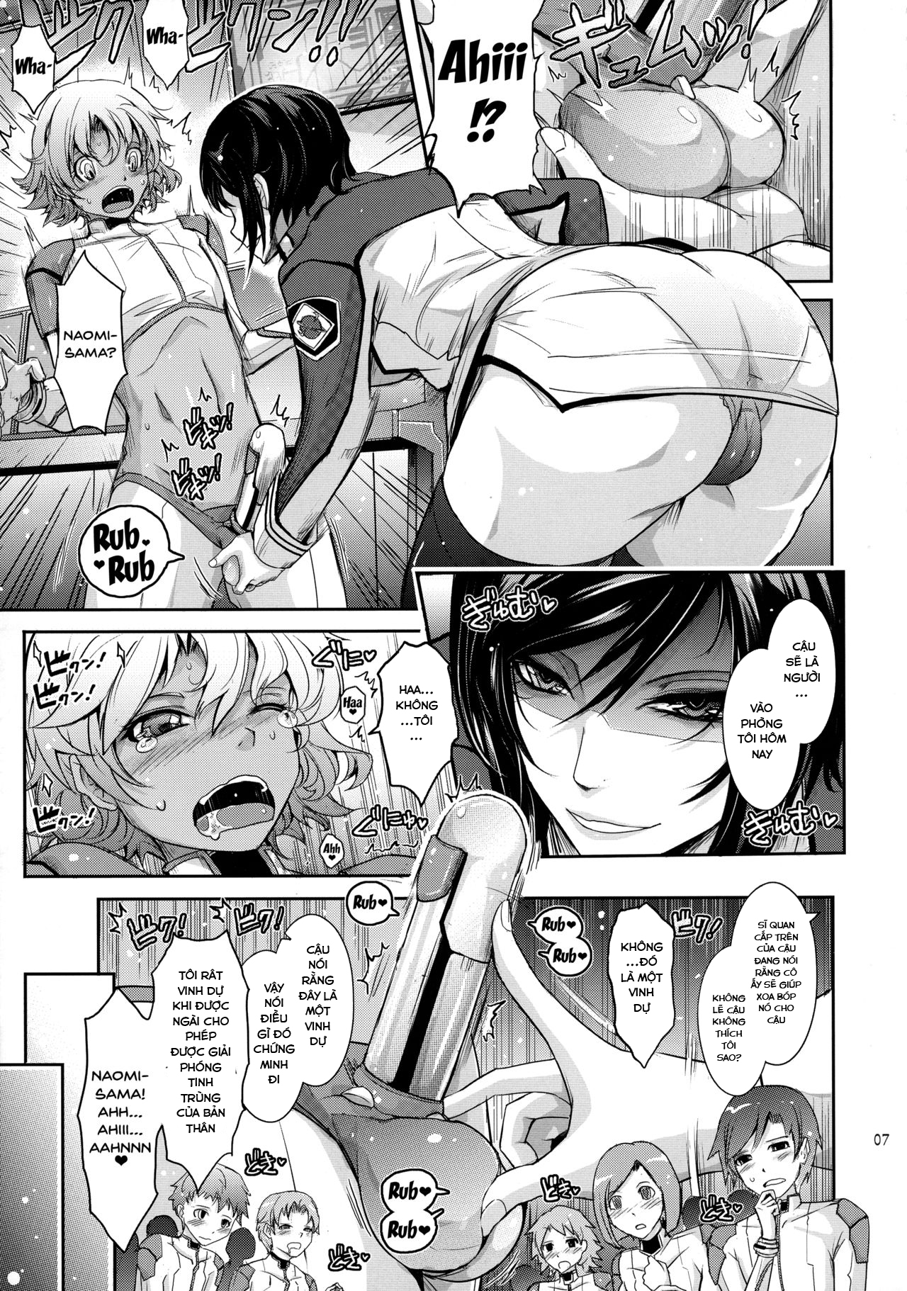Đọc truyện hentai Seirei Senkan Tokumei Shasei Kanri-kan Naomi Evans no Nichijou (Kangoku Senkan) - Oneshot