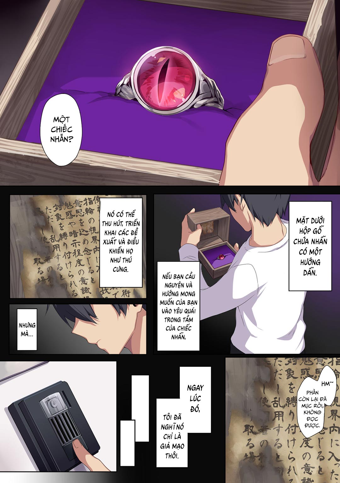 Đọc truyện hentai Hitozukiai Ga Nigate Na Miboujin No Yukionna-San To Noroi No Yubiwa - Chap 1 - Có che