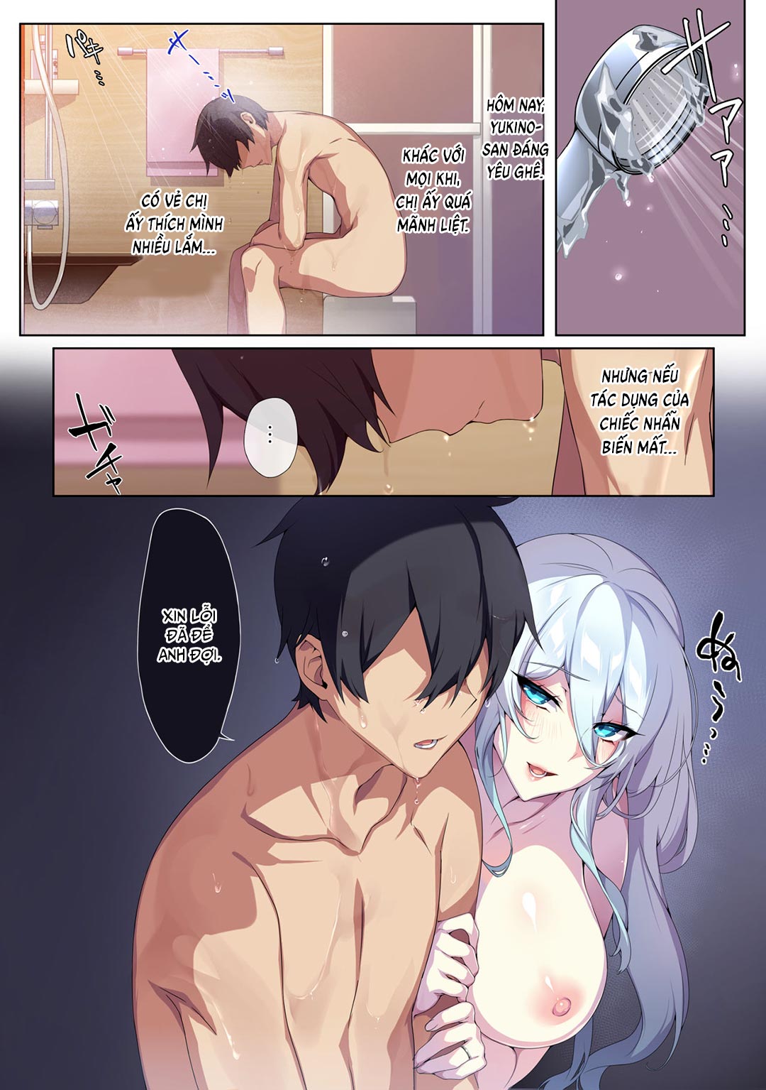 Đọc truyện hentai Hitozukiai Ga Nigate Na Miboujin No Yukionna-San To Noroi No Yubiwa - Chap 2 - Có che | [END]