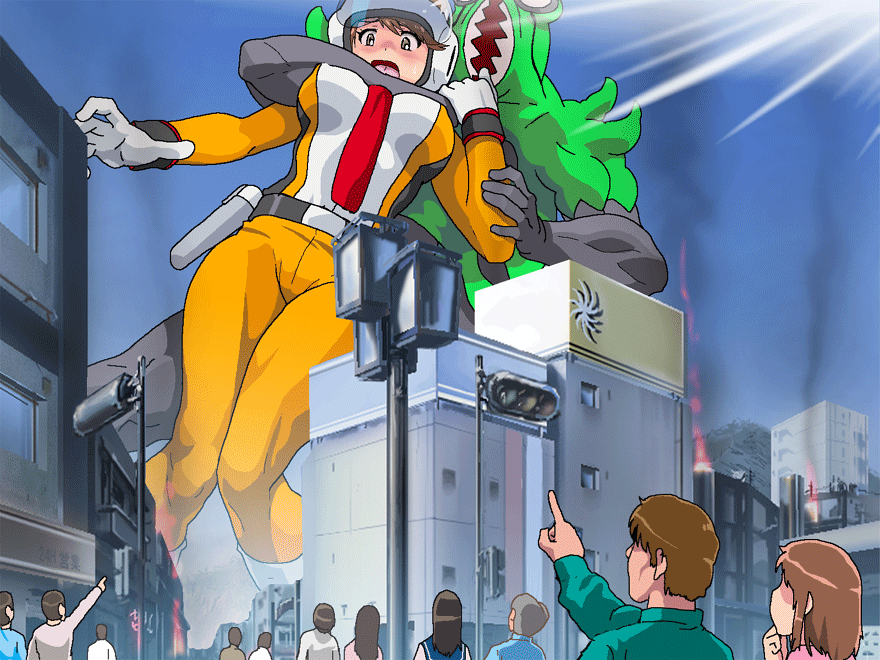 Đọc truyện hentai Kyodai Bishoujo Arawaru!! - Artist CG Ảnh động
