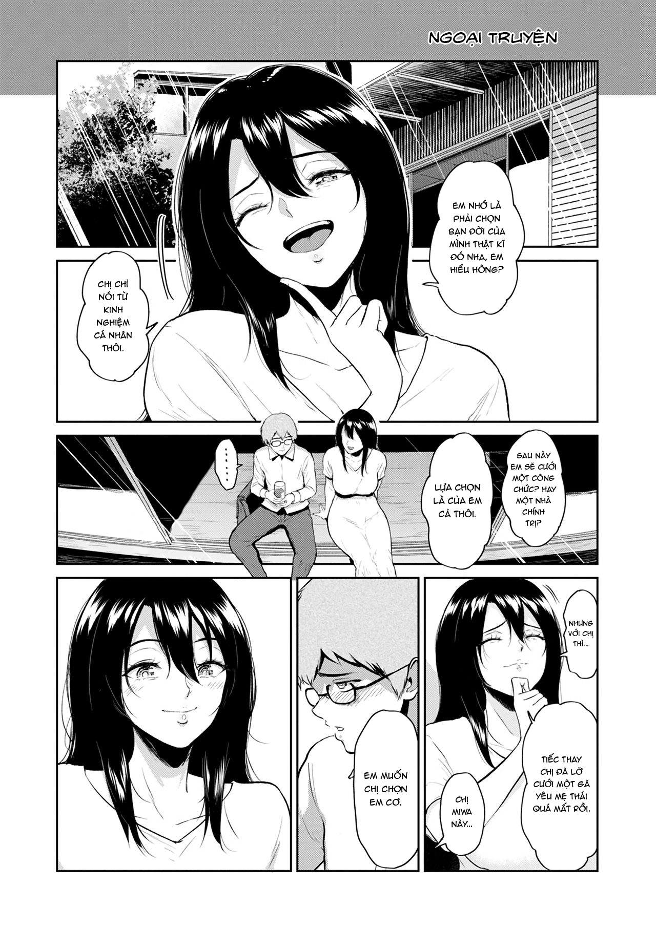 Đọc truyện hentai Miwa-san no Nakaniwa de Oneshot