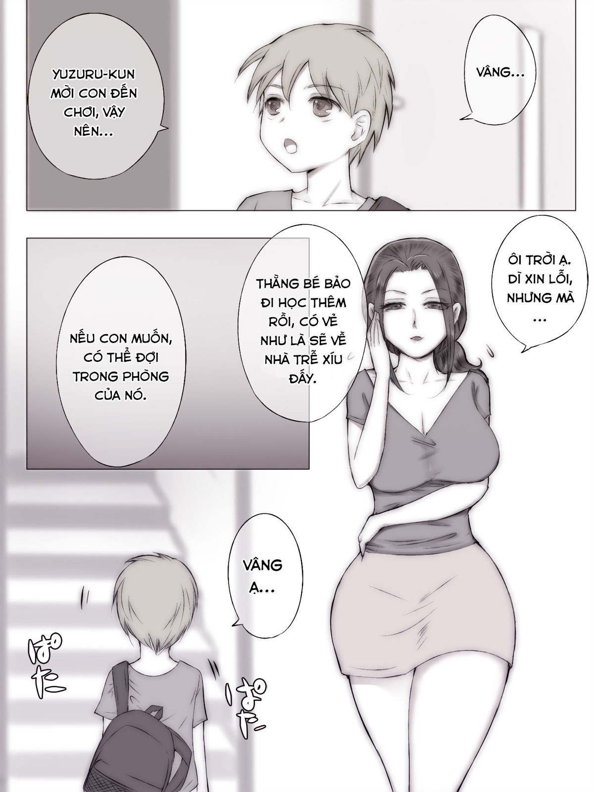 Đọc truyện hentai Mùa hè vui vẻ với mẹ bạn - Chap 1