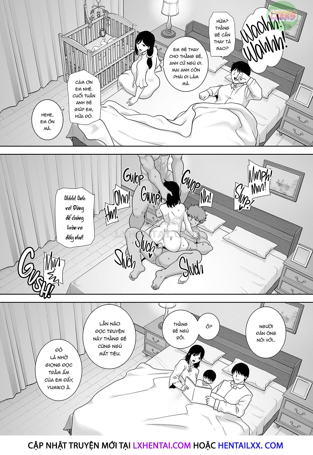 Đọc truyện hentai Natsuzuma ~Natsu, Ryokan, Nanpa Otoko-Tachi Ni Ochita Tsuma~ Chap 4 Không che