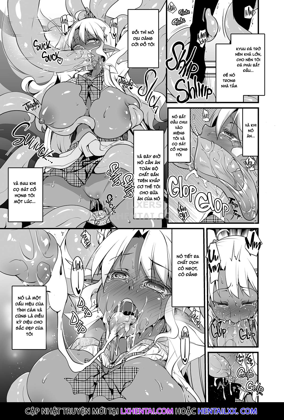 Đọc truyện hentai JK Dark Elf Shokushu o Kau! - Oneshot