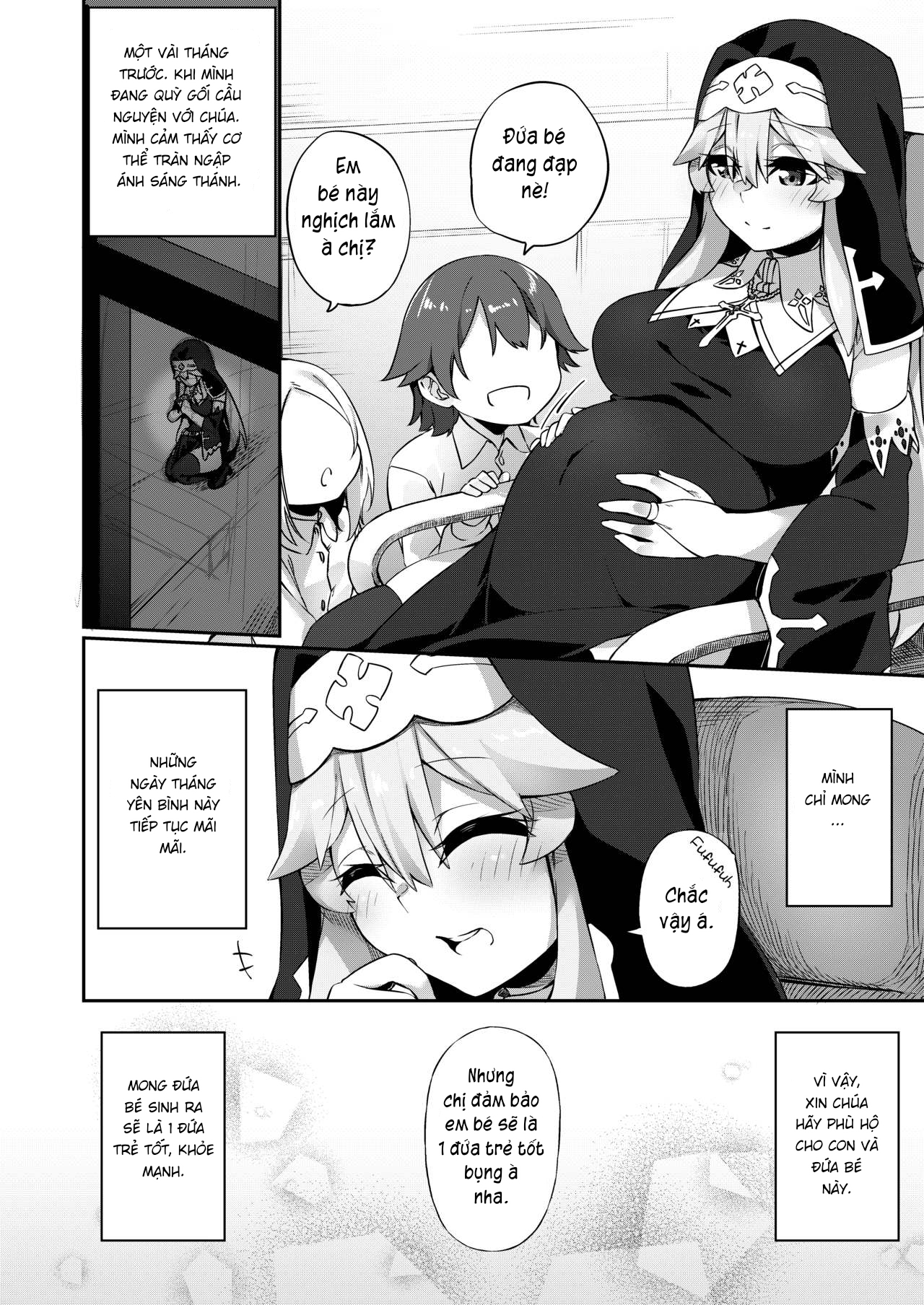 Đọc truyện hentai TS Sister, Kodomo no Tame ni Ganbarimasu ♀!! - Chap 2: Happy end.