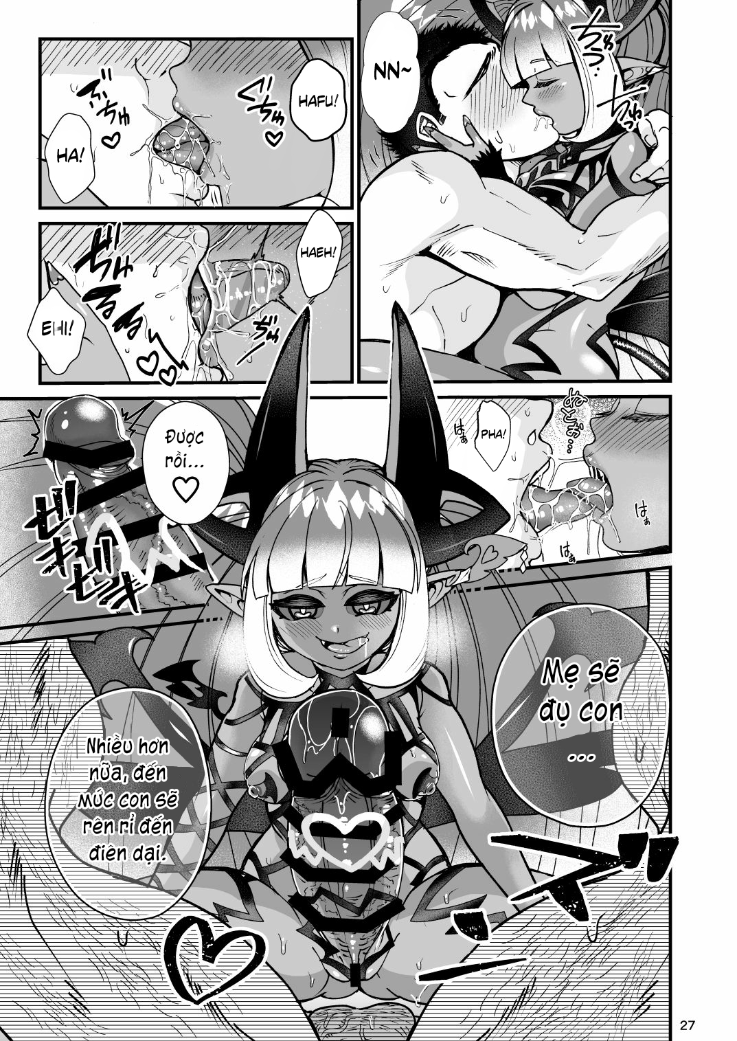 Đọc truyện hentai Futanari Devil Mama no Mesu ni Naru - Oneshot.
