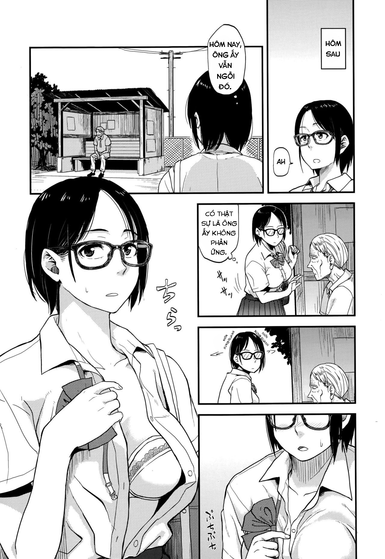 Đọc truyện hentai Sayako at the Bus Stop - Oneshot