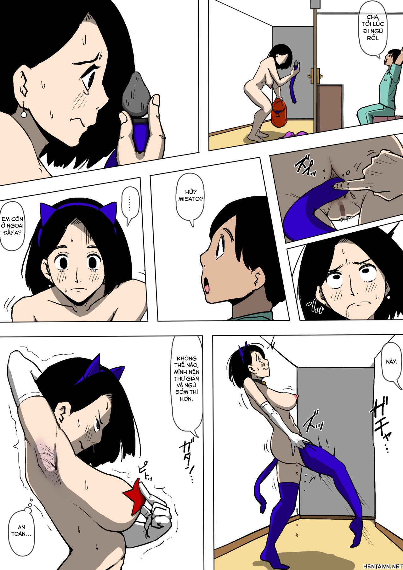 Đọc truyện hentai Tsuma to Gikei ga Katte ni SEX Shiteita - Oneshot