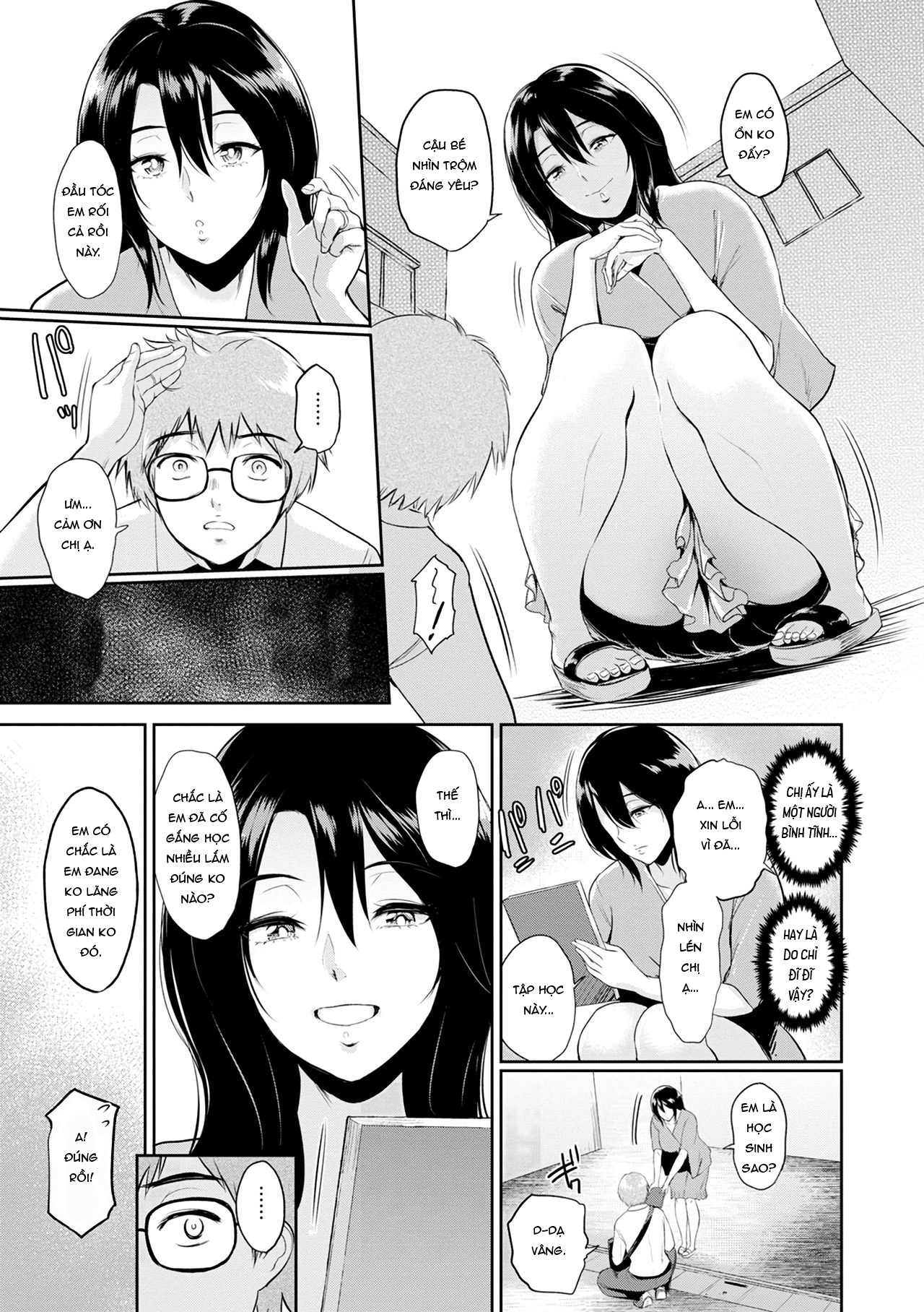Đọc truyện hentai Miwa-san no Nakaniwa de Oneshot