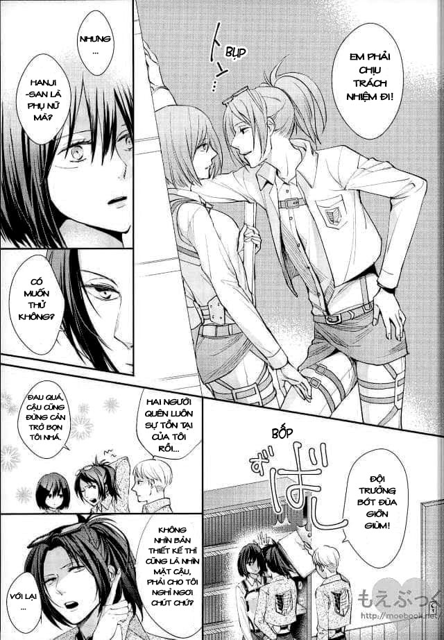 Đọc truyện hentai Chẳng thể đợi chờ (Shingeki no Kyojin) - Oneshot