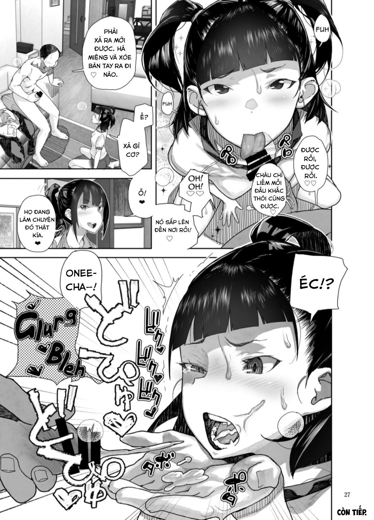 Đọc truyện hentai JC Meikko no Yowami o Nigitta Hi ~Imouto-Hen~ - Nửa đầu