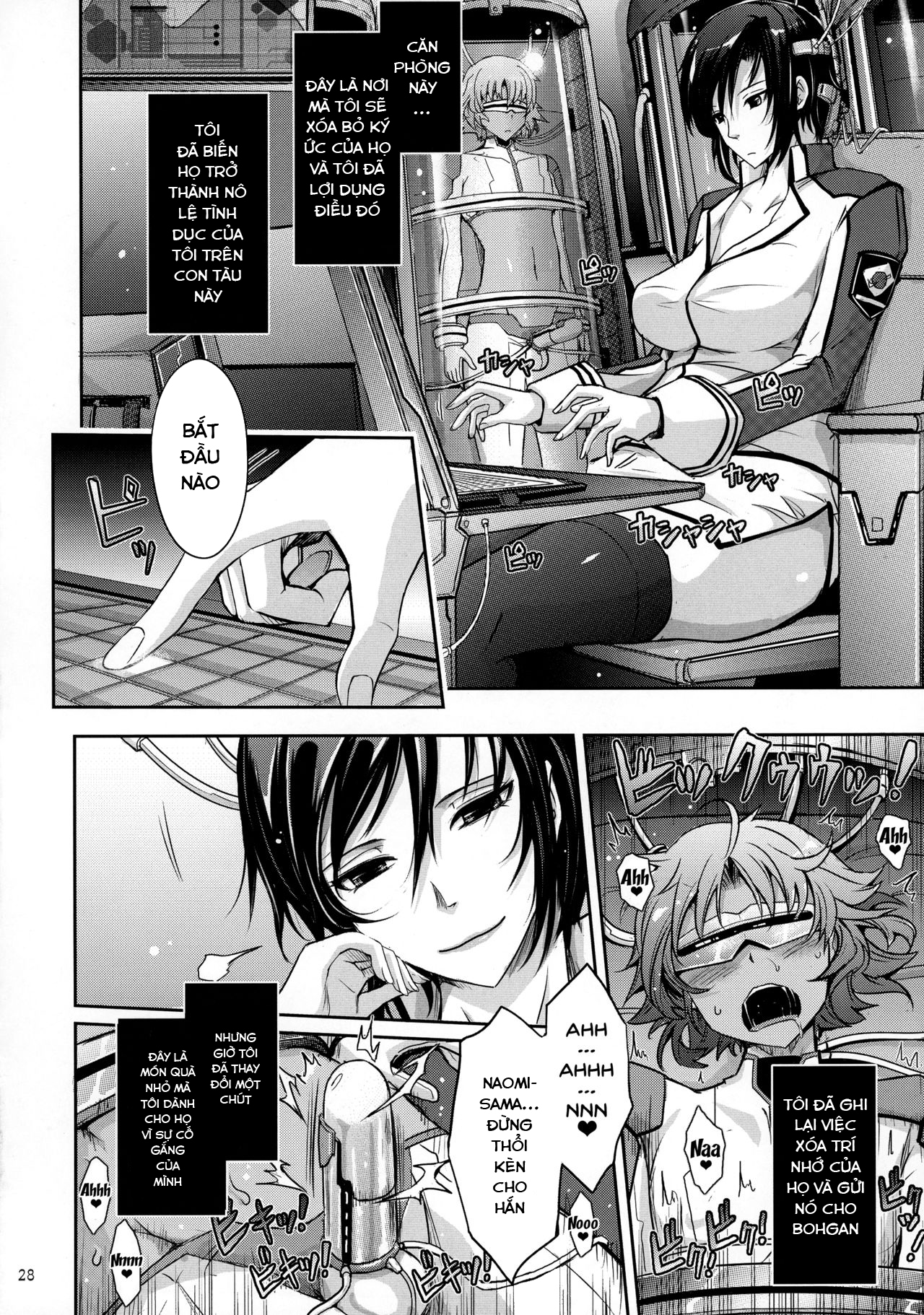 Đọc truyện hentai Seirei Senkan Tokumei Shasei Kanri-kan Naomi Evans no Nichijou (Kangoku Senkan) - Oneshot