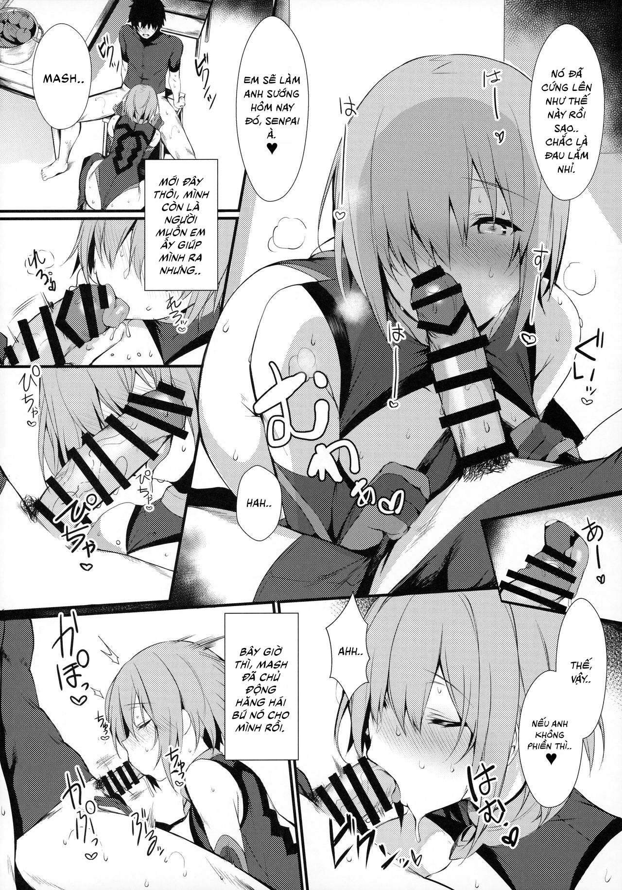 Đọc truyện hentai [Fate] Hoạt Động Bí Mật Cùng Mash - Oneshot