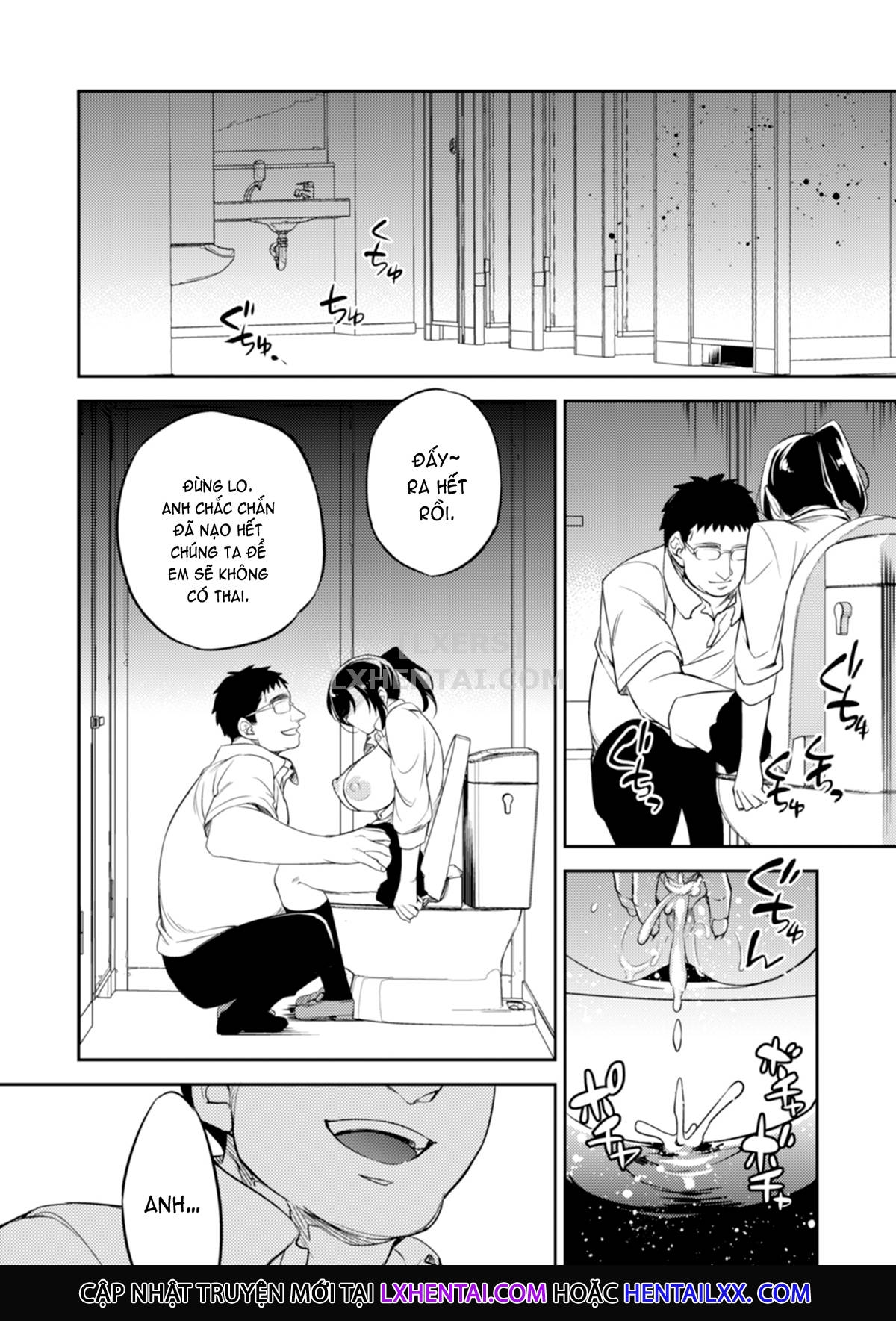 Đọc truyện hentai Sayuri Kareshi to Hatsu H Mokuzen ni Chikan ni NTR-reta Shoujo Chap 2 A Girl Who Got Fucked In The Train Station Bathroom
