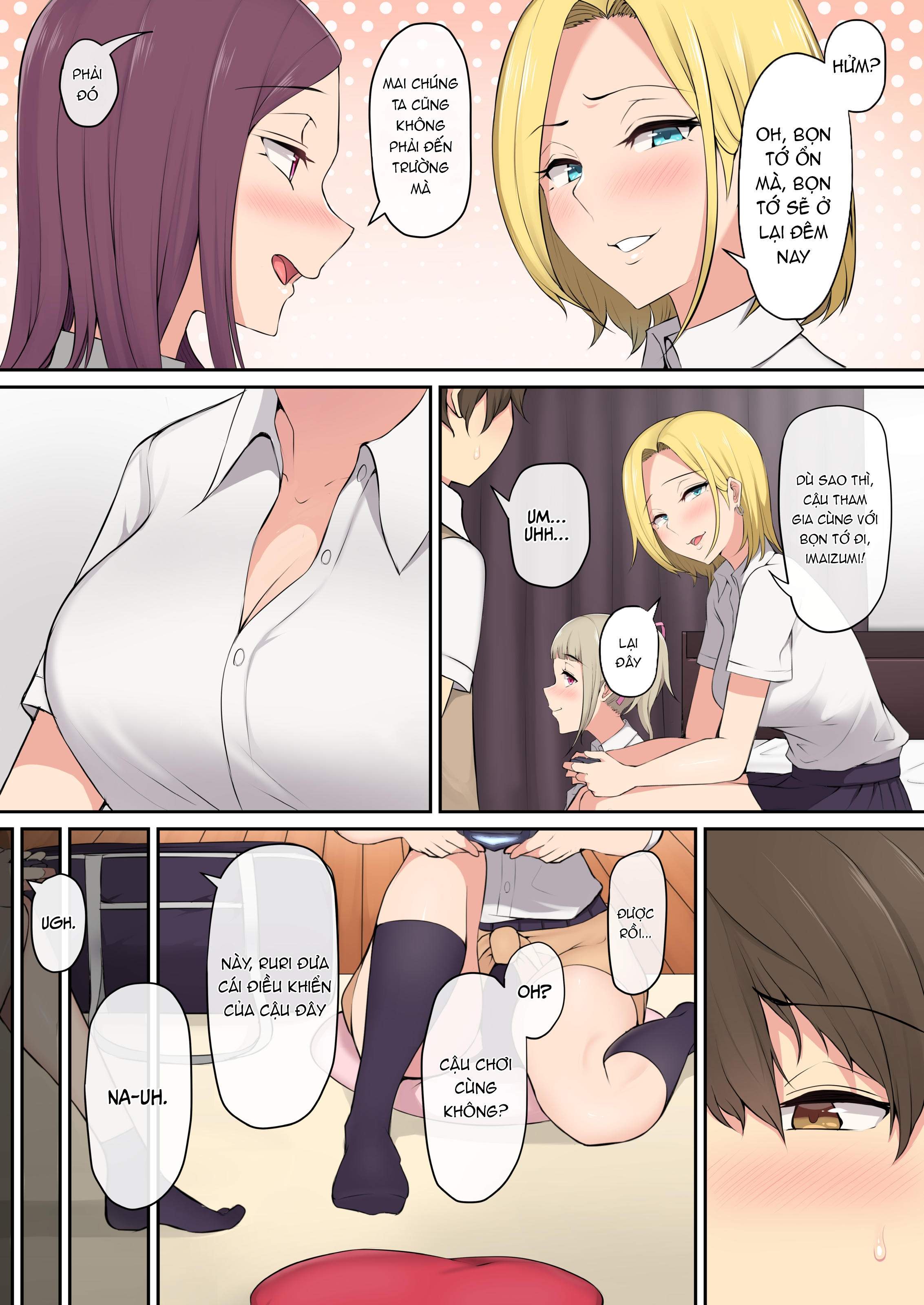 Đọc truyện hentai Imaizumi đưa cả bầy Gyaru về nhà mình - Chap 1
