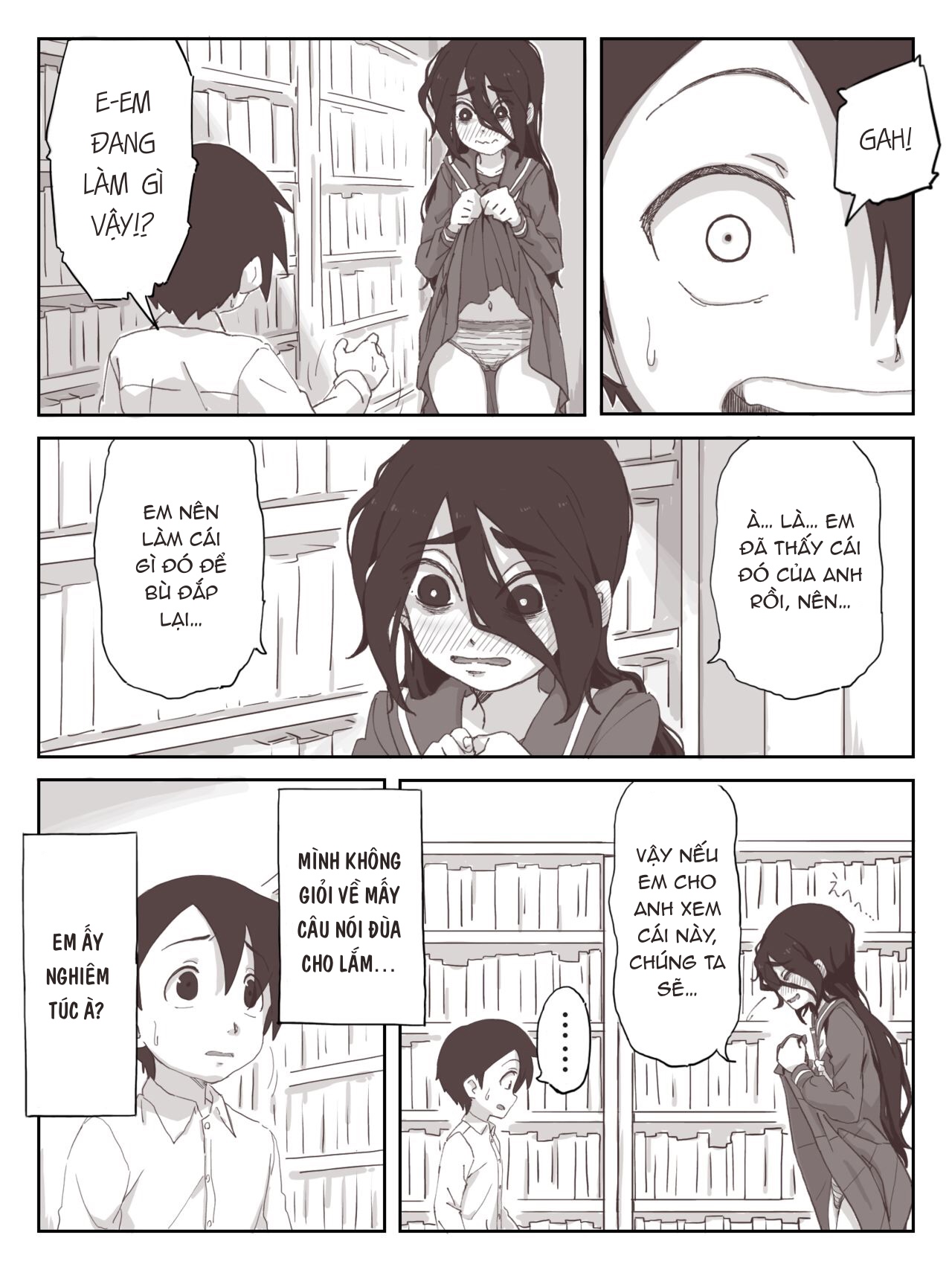 Đọc truyện hentai Senpai, hãy ra trên tay em - Oneshot