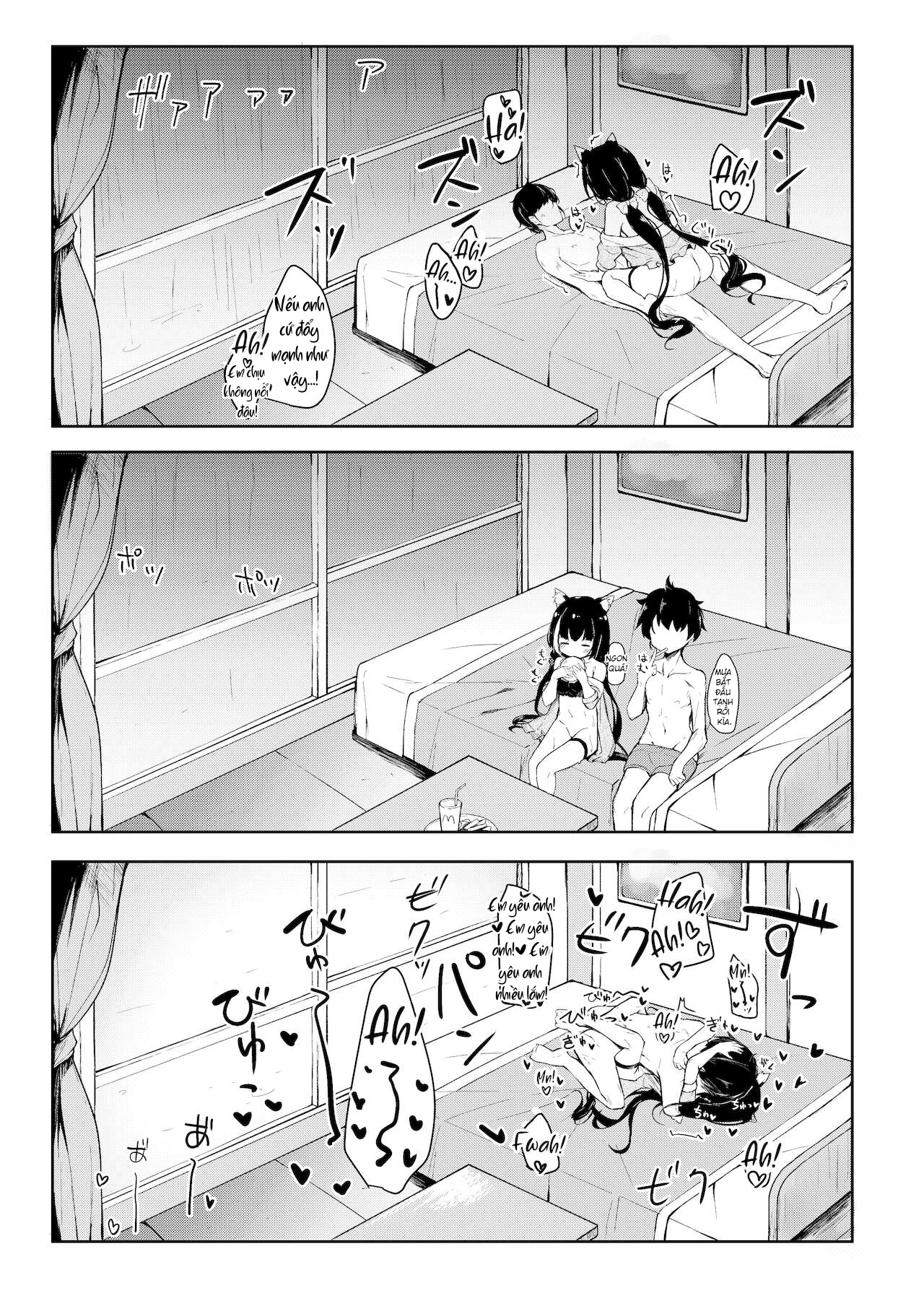Đọc truyện hentai Deredere Kyaru-chan to Mizugi de Ecchi - Oneshot