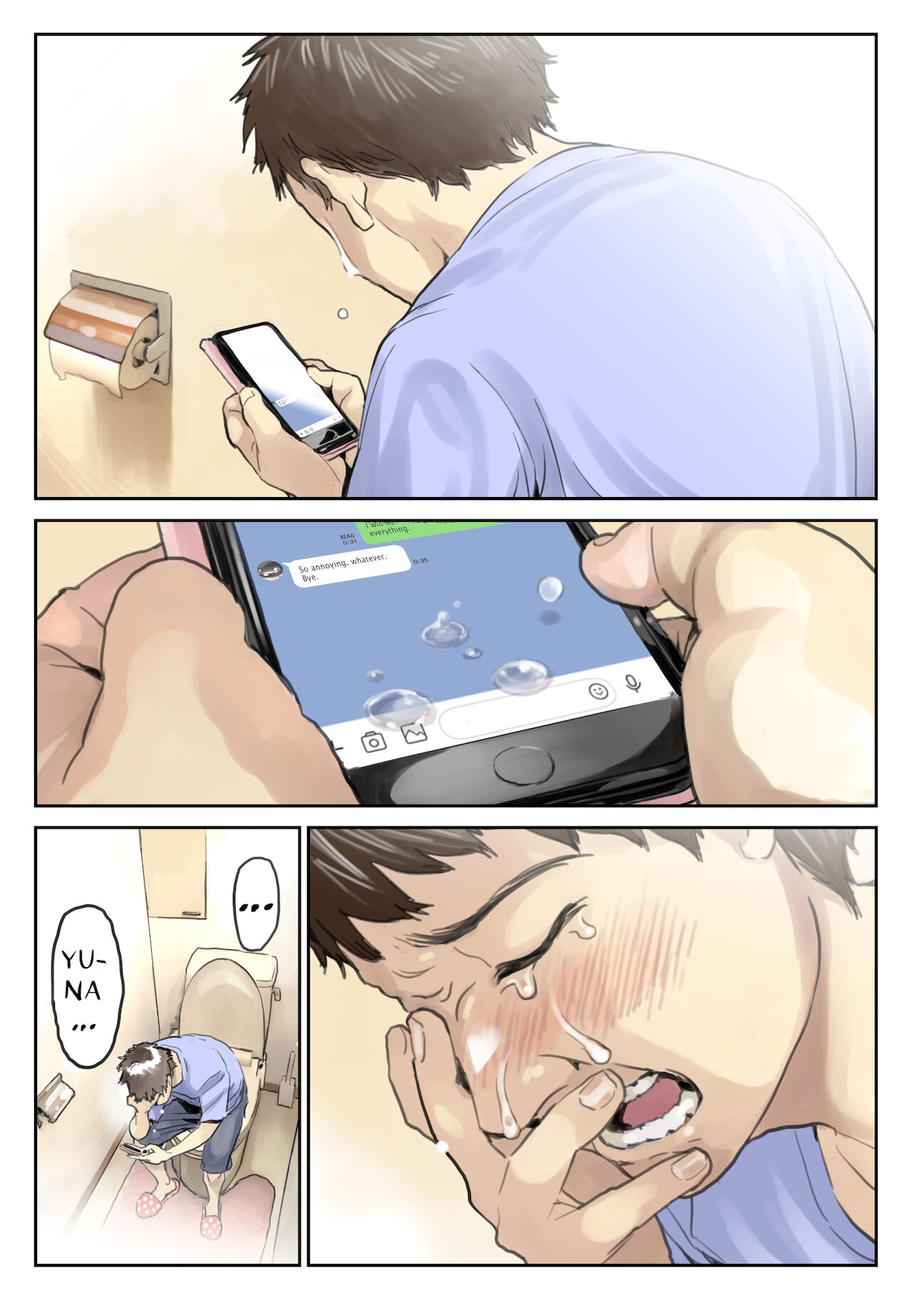 Đọc truyện hentai Phát hiện sừng khi xem trộm điện thoại bạn gái (Phần 2) - Chap 1: Quay đầu là bờ