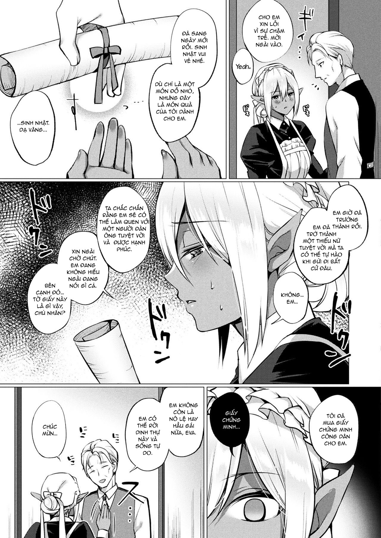 Đọc truyện hentai Chuyện tình của nàng Dark Elf - Oneshot
