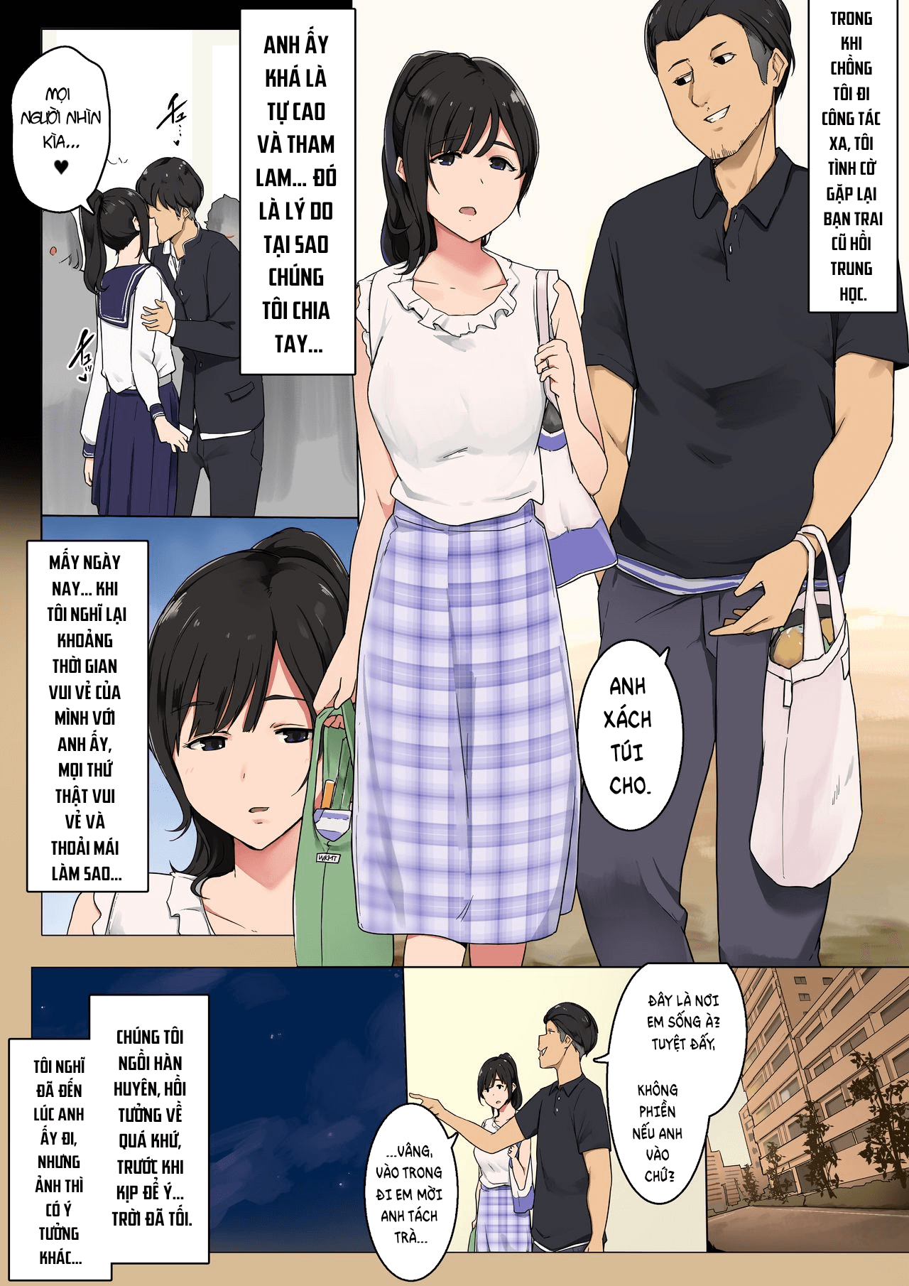 Đọc truyện hentai Gặp Lại Tình Cũ Khi Chồng Đi Công Tác Xa - Oneshot