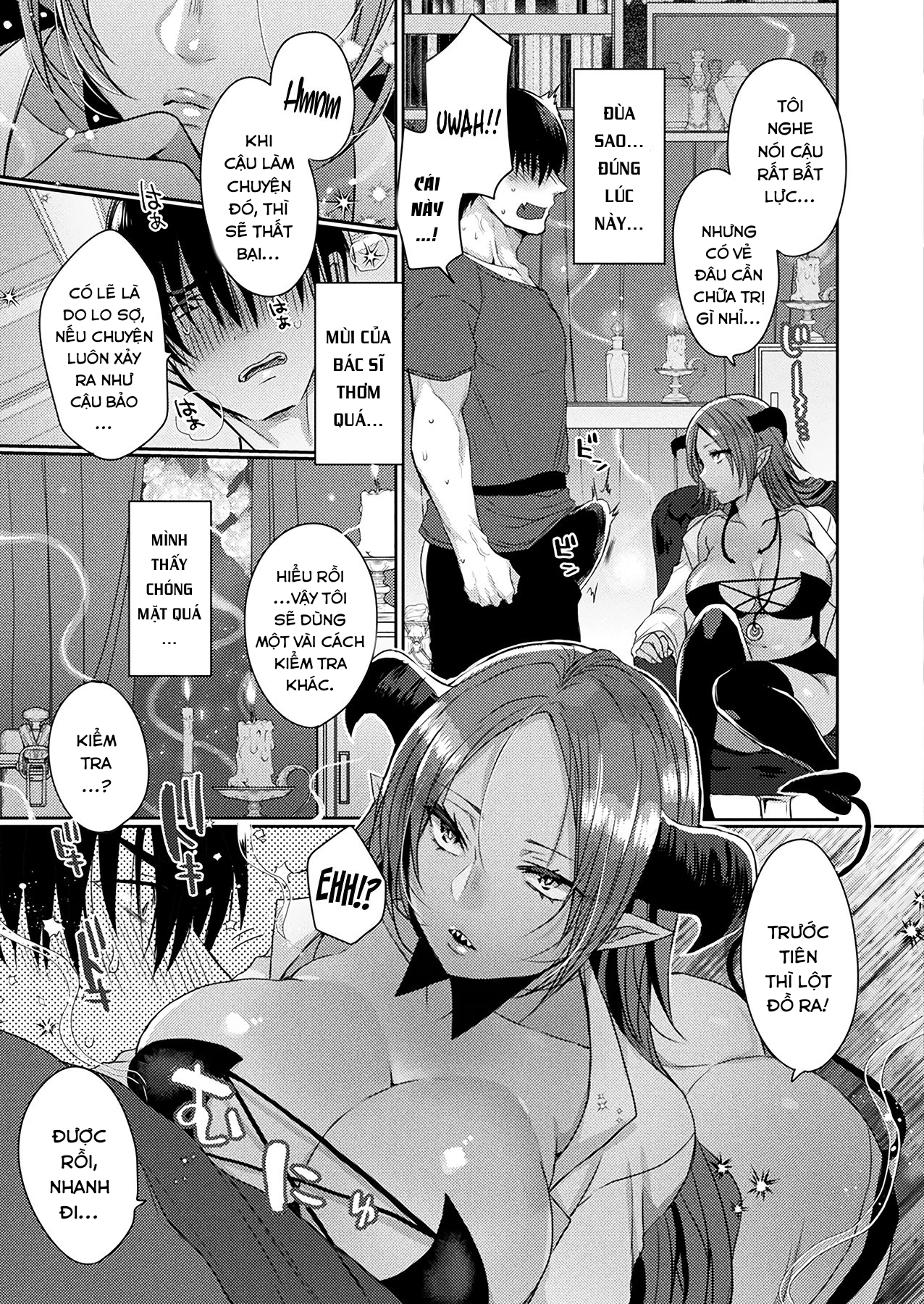 Đọc truyện hentai Giúp tôi với, Succubus Sensei! - Oneshot