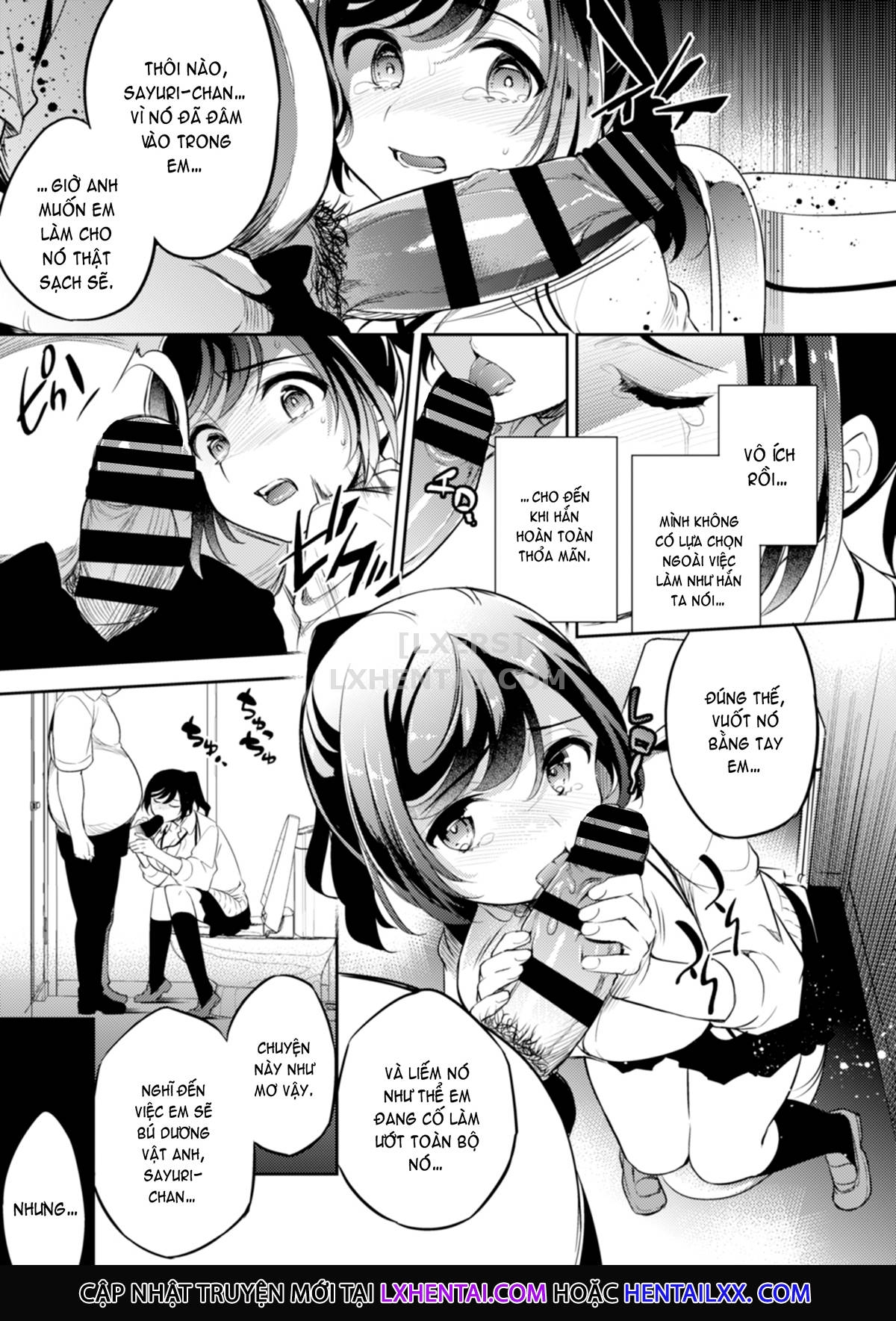 Đọc truyện hentai Sayuri Kareshi to Hatsu H Mokuzen ni Chikan ni NTR-reta Shoujo Chap 2 A Girl Who Got Fucked In The Train Station Bathroom