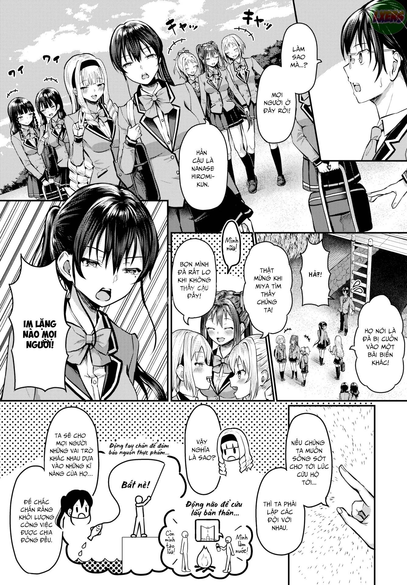Đọc truyện hentai Stranded on a Desert Island Where I Can Creampie All the Girls I Want Chap 4