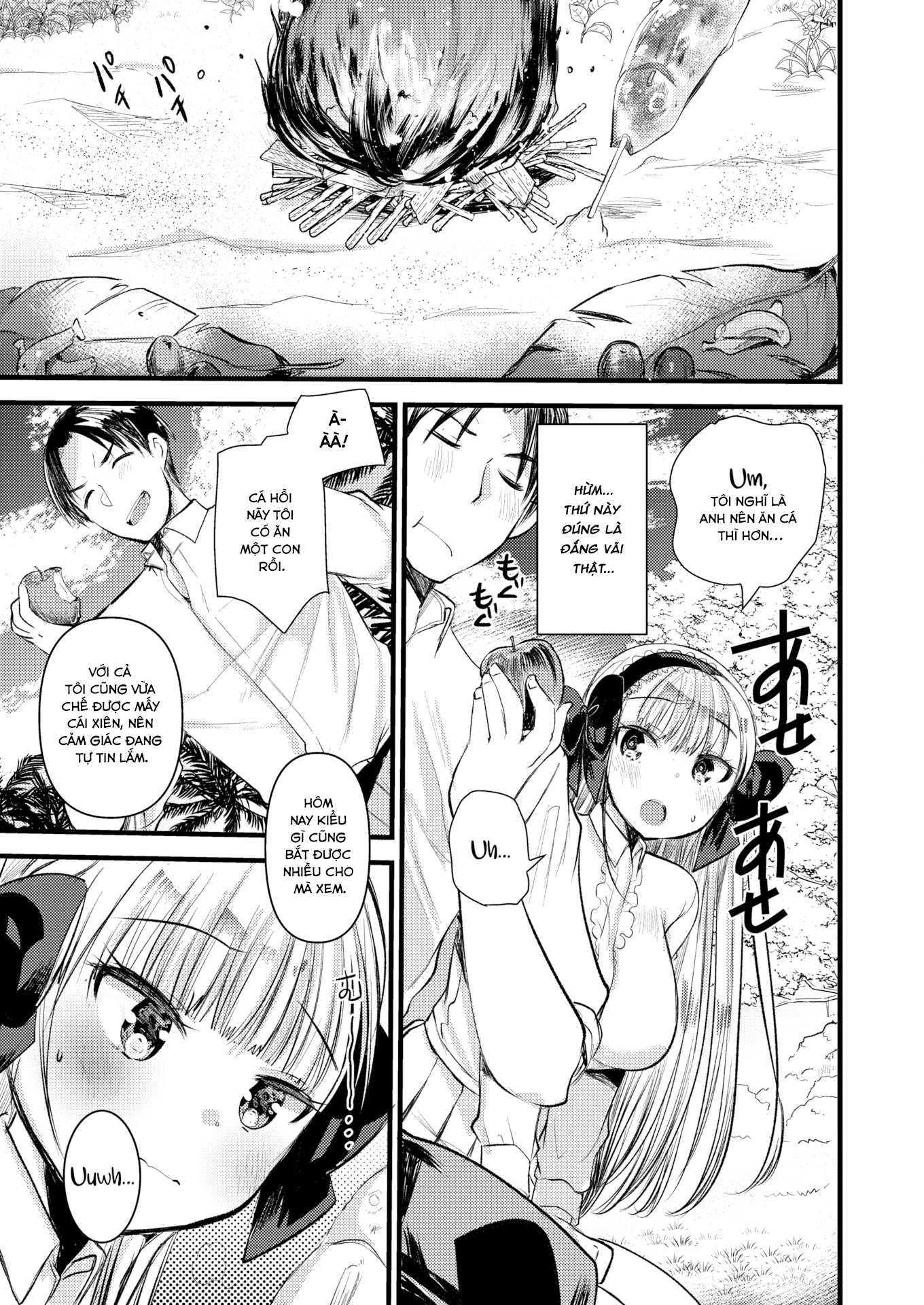 Đọc truyện hentai Cuộc sống thư thái nơi đảo hoang cùng cô Kỵ sĩ công chúa Level 1 - Chương 3