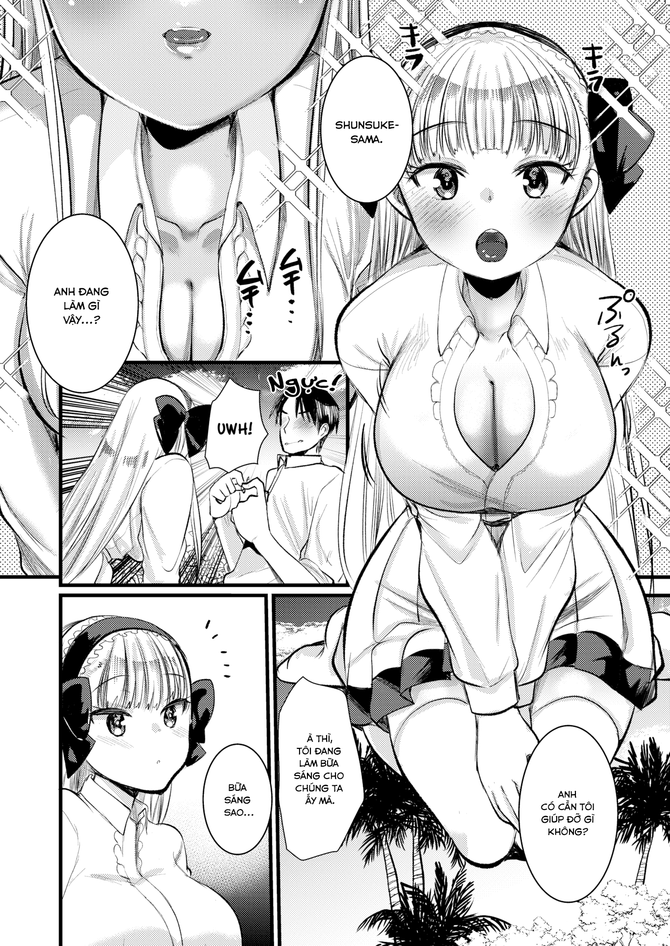 Đọc truyện hentai Cuộc sống thư thái nơi đảo hoang cùng cô Kỵ sĩ công chúa Level 1 - Chương 3
