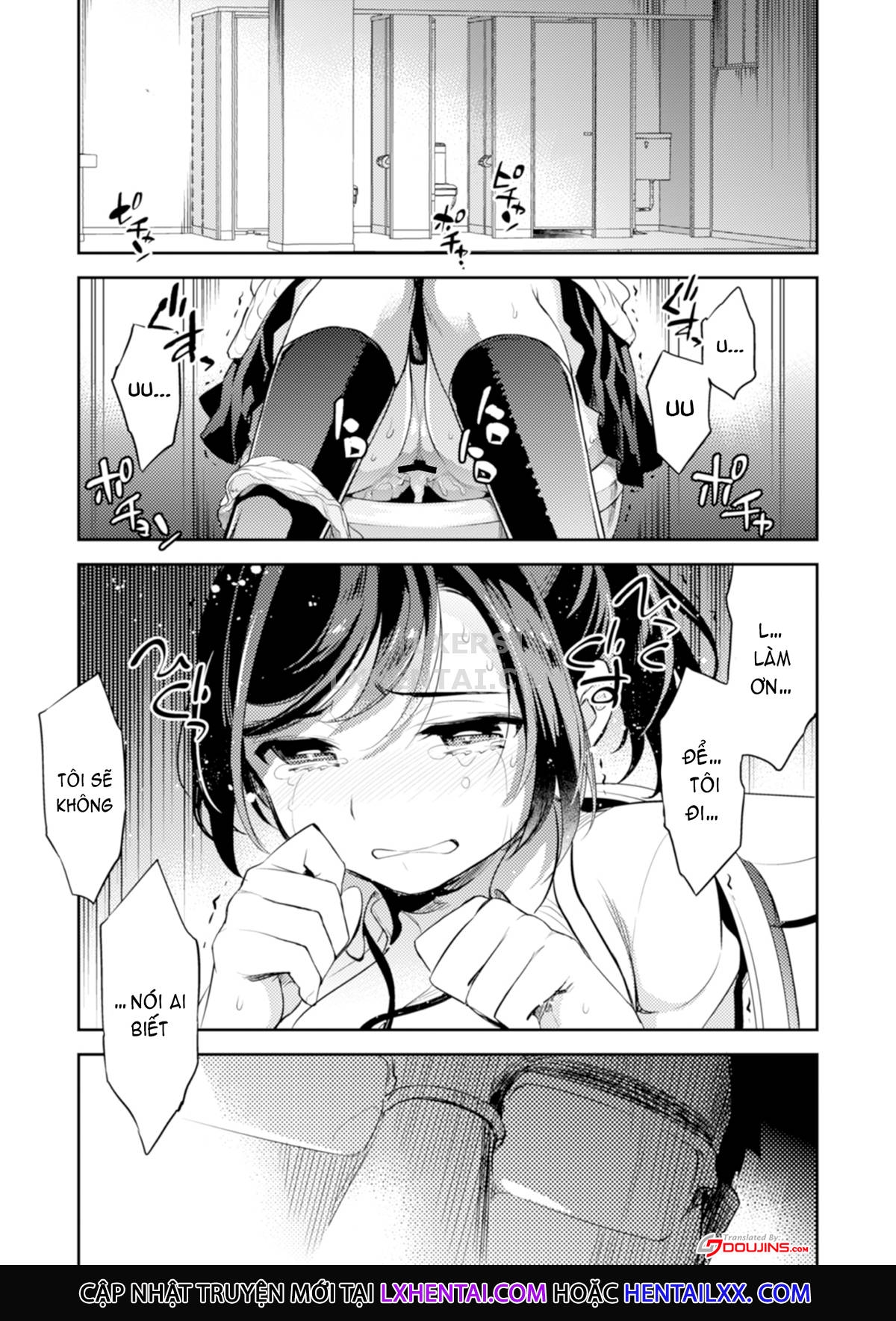 Đọc truyện hentai Sayuri Kareshi to Hatsu H Mokuzen ni Chikan ni NTR-reta Shoujo Chap 2 A Girl Who Got Fucked In The Train Station Bathroom