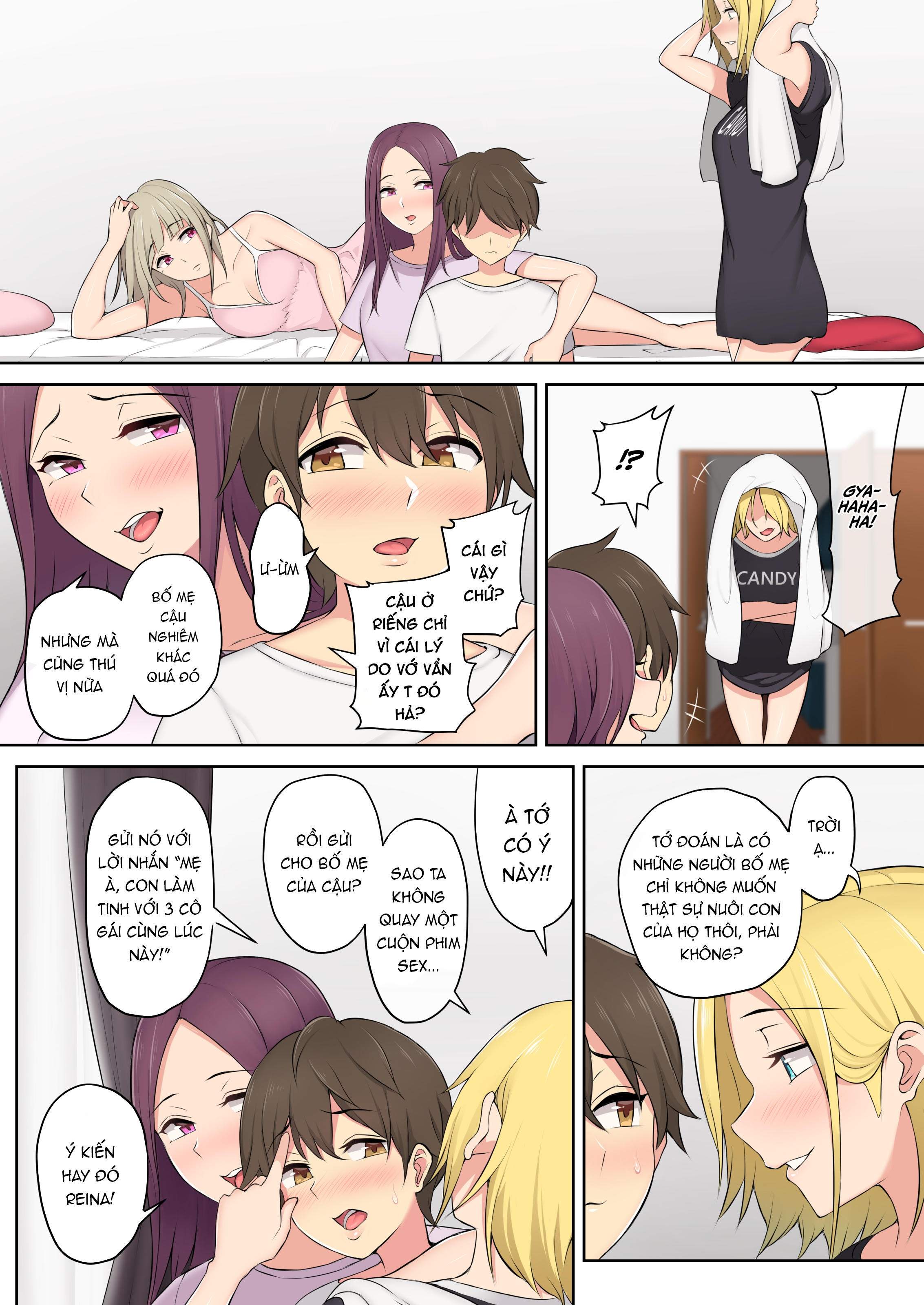 Đọc truyện hentai Imaizumi đưa cả bầy Gyaru về nhà mình - Chap 1
