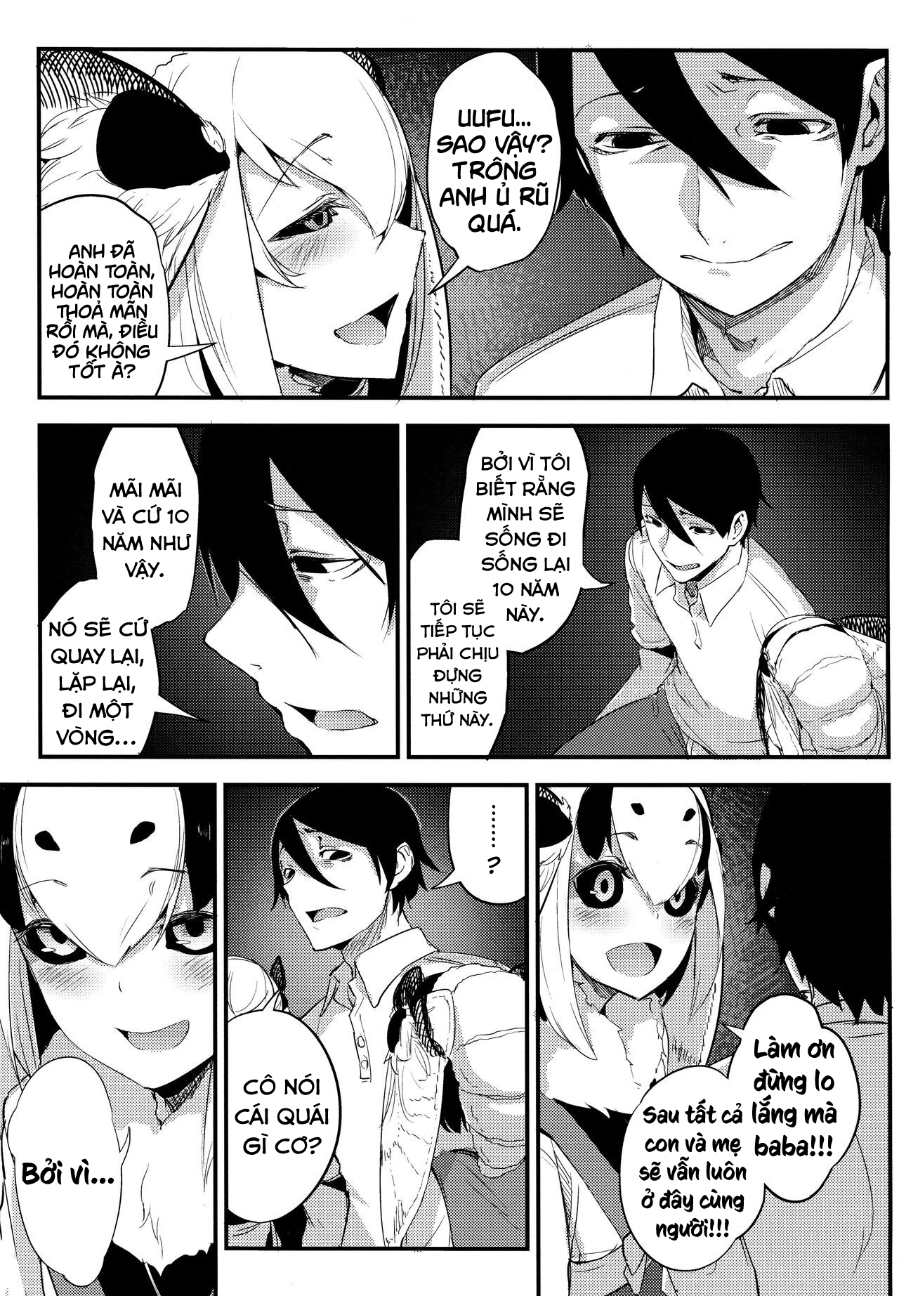 Đọc truyện hentai Nền Trắng Kí Ức - Chap 4 - Kết thúc vòng lặp - Bad Ending