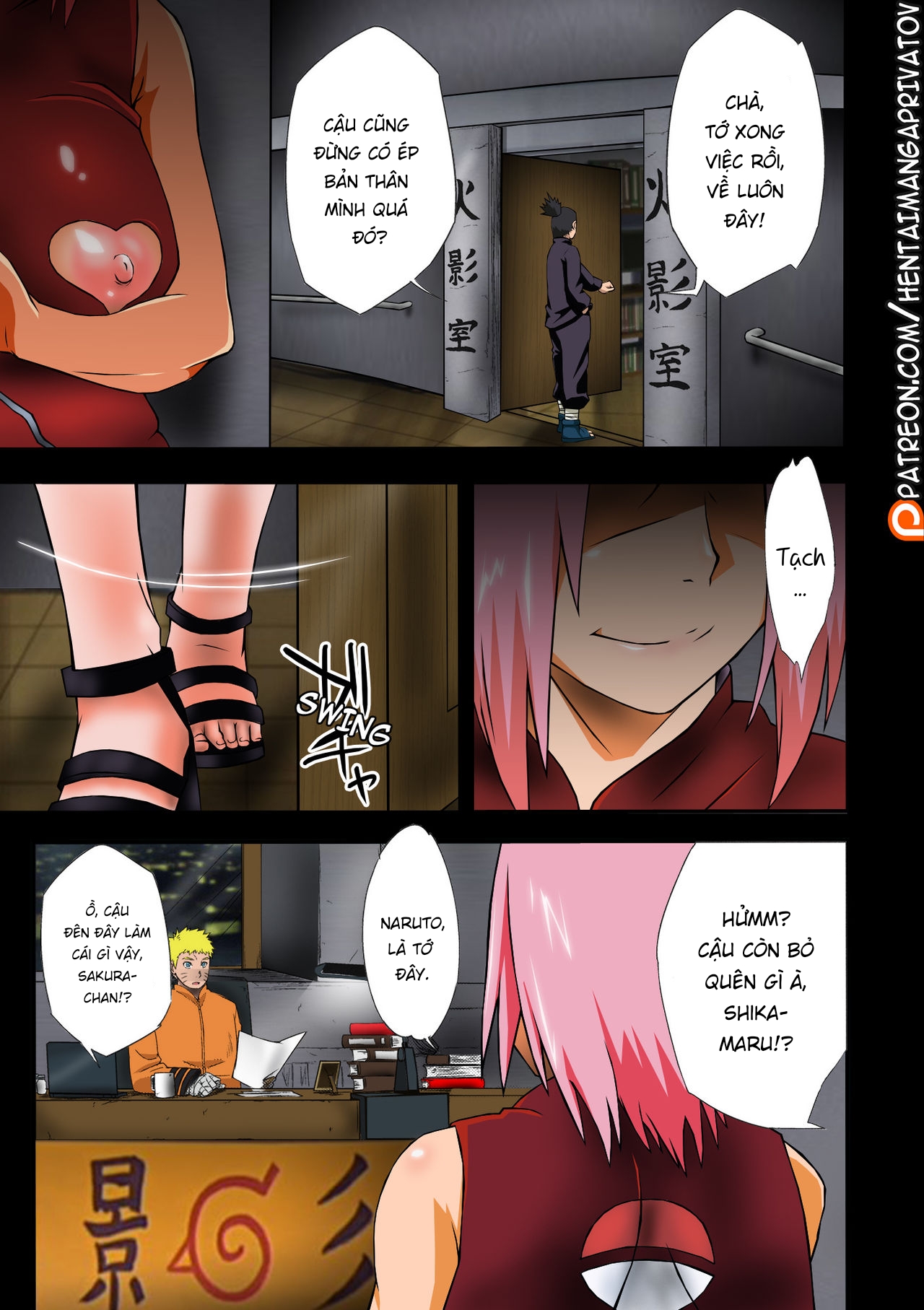 Đọc truyện hentai Konoha-don Aigake - Oneshot màu mè
