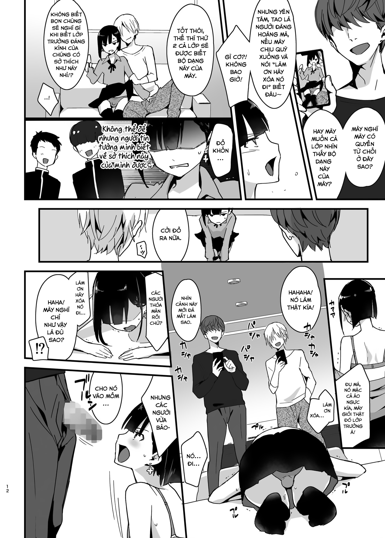 Đọc truyện hentai Iinchou wa Furyou Chinpo ni Otosareru - Oneshot