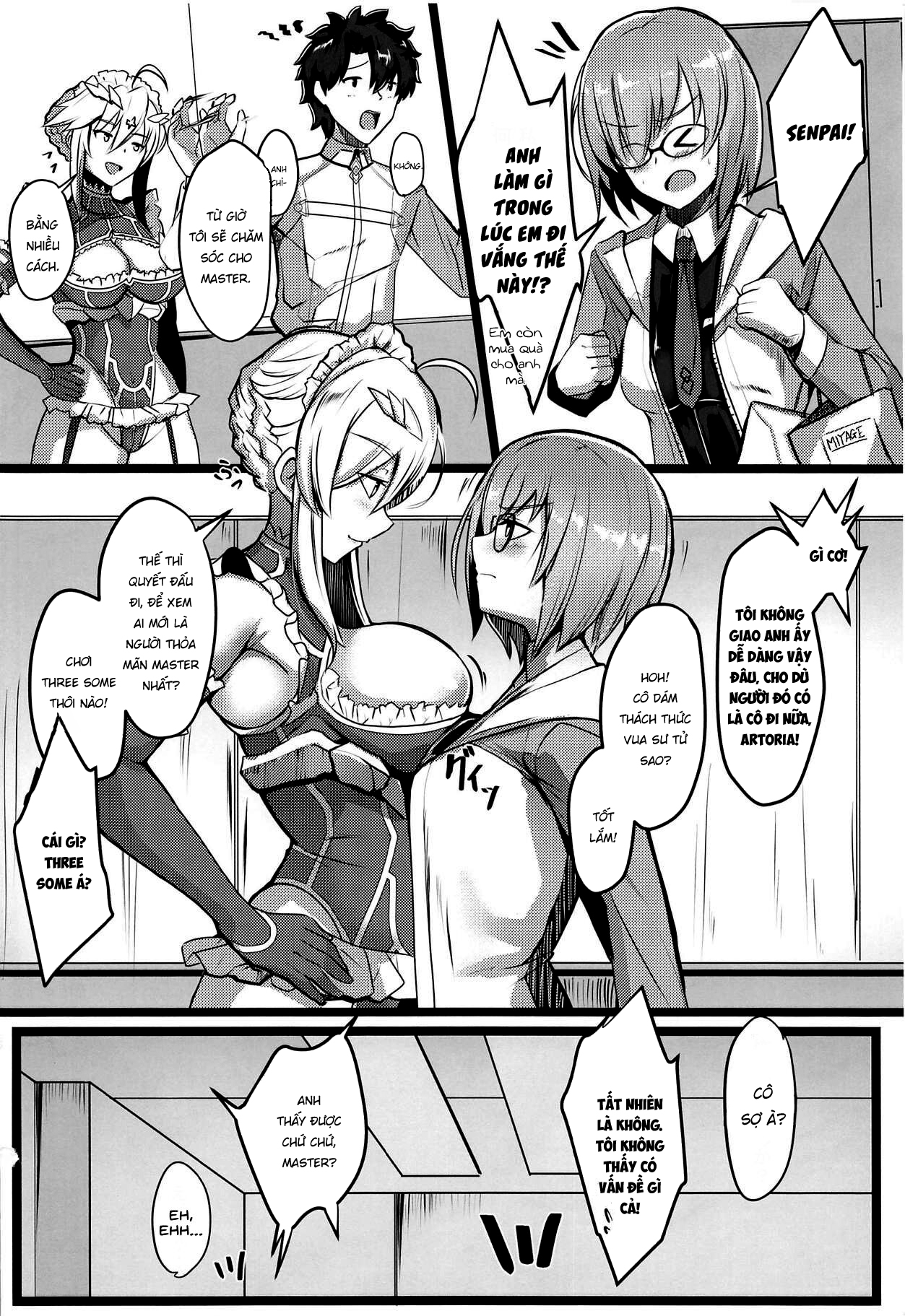 Đọc truyện hentai Chichiue Maid Gohoushi Kyouka Quest - Oneshot