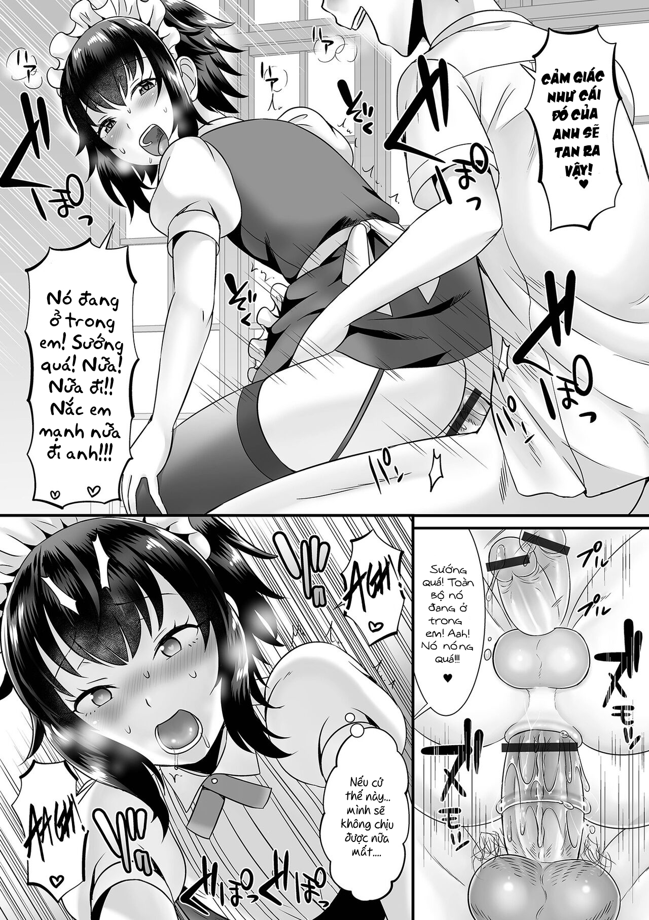 Đọc truyện hentai Seiki Sakushu Maid-san Oshigoto Desu Yo - Oneshot