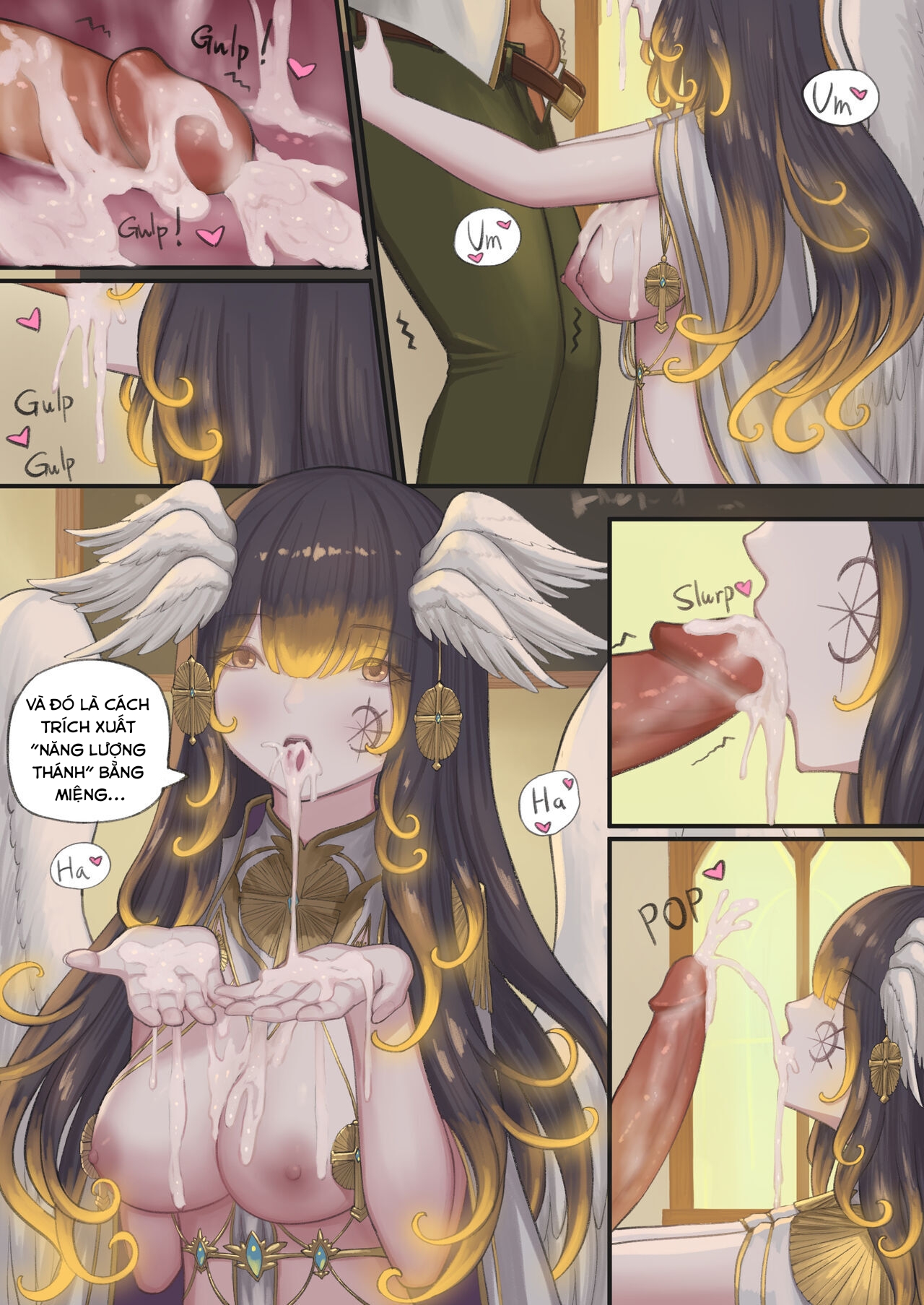 Đọc truyện hentai Giáo viên thánh thuật muốn tinh dịch của tôi! - Oneshot