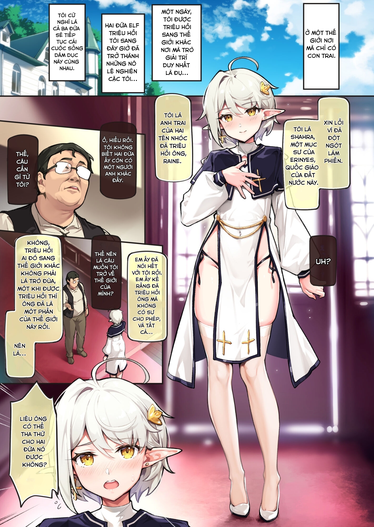 Đọc truyện hentai Lập harem toàn trap ở thế giới khác - Chap 2
