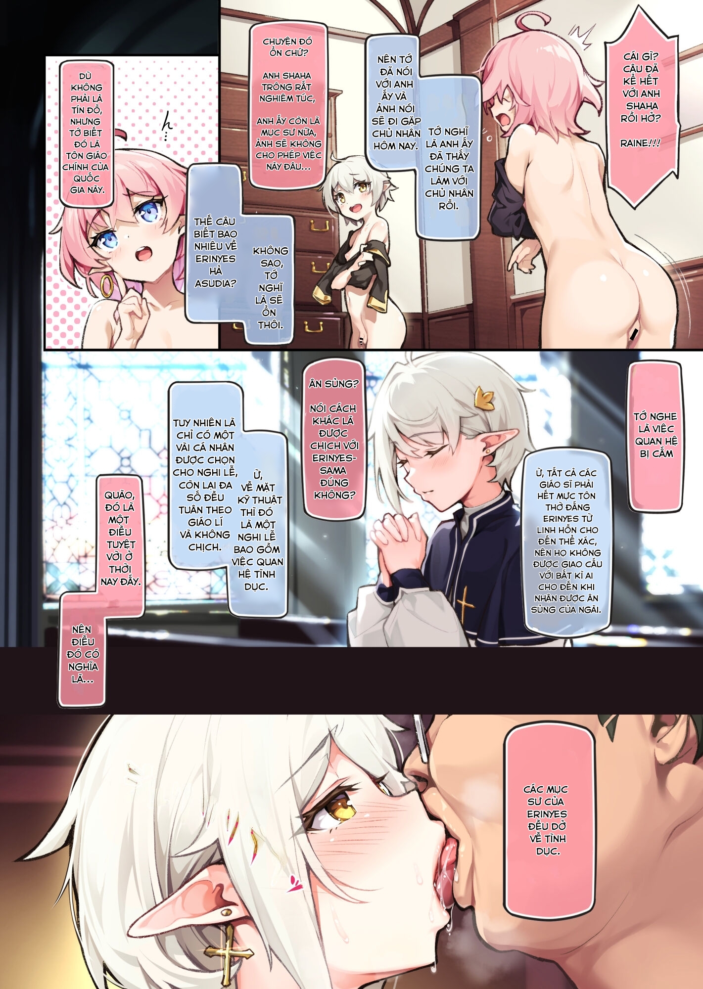 Đọc truyện hentai Lập harem toàn trap ở thế giới khác - Chap 2