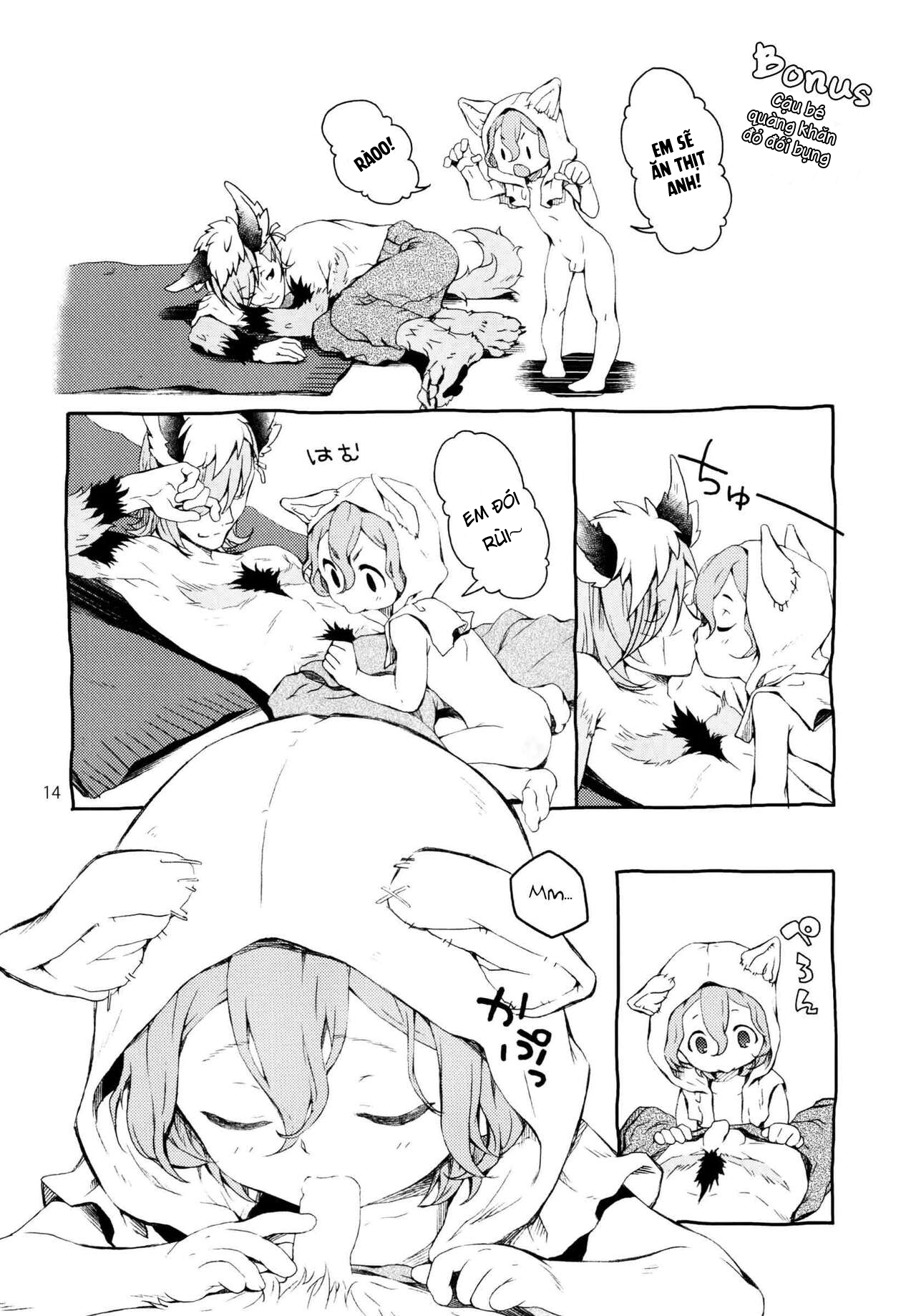 Đọc truyện hentai Cậu bé quàng khăn đỏ - Oneshot