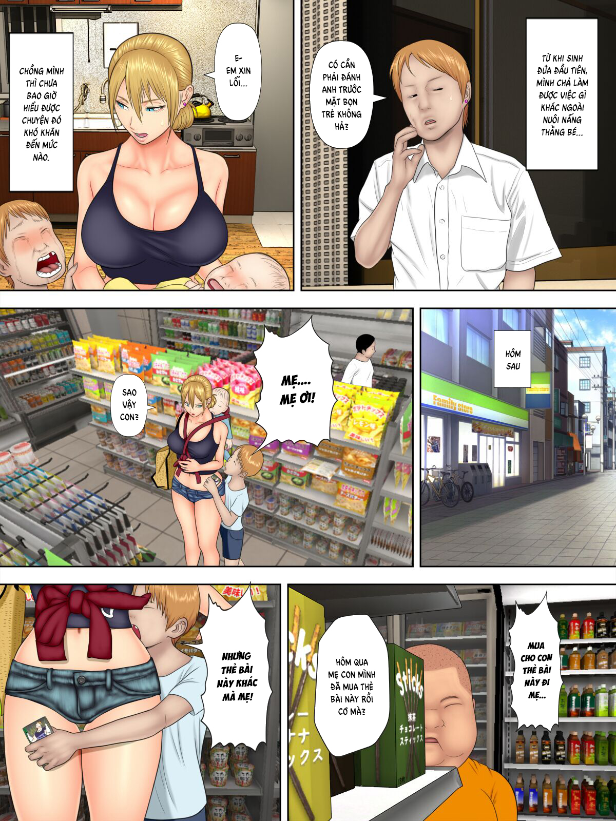 Đọc truyện hentai Shoplifting Mom And Store Manager's Son - Chap 1.1