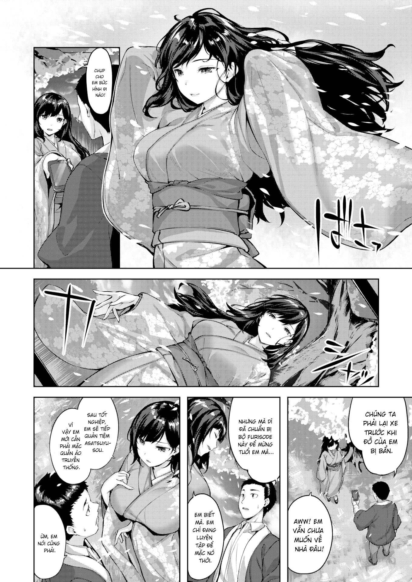 Đọc truyện hentai Hơi thở dưới cây hoa anh đào - Oneshot