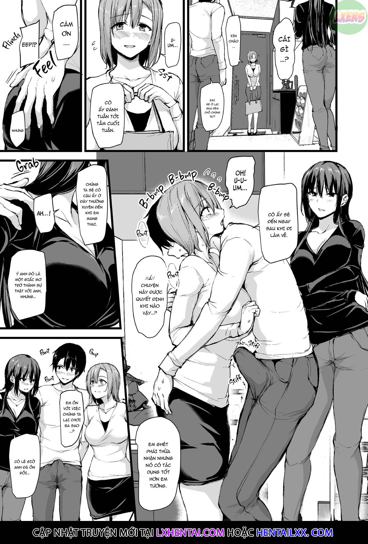 Đọc truyện hentai Không lên đỉnh nổi nếu không có hai cặp vú khủng nên vợ tôi đã đưa bạn của cô ấy đến! - Chap 1