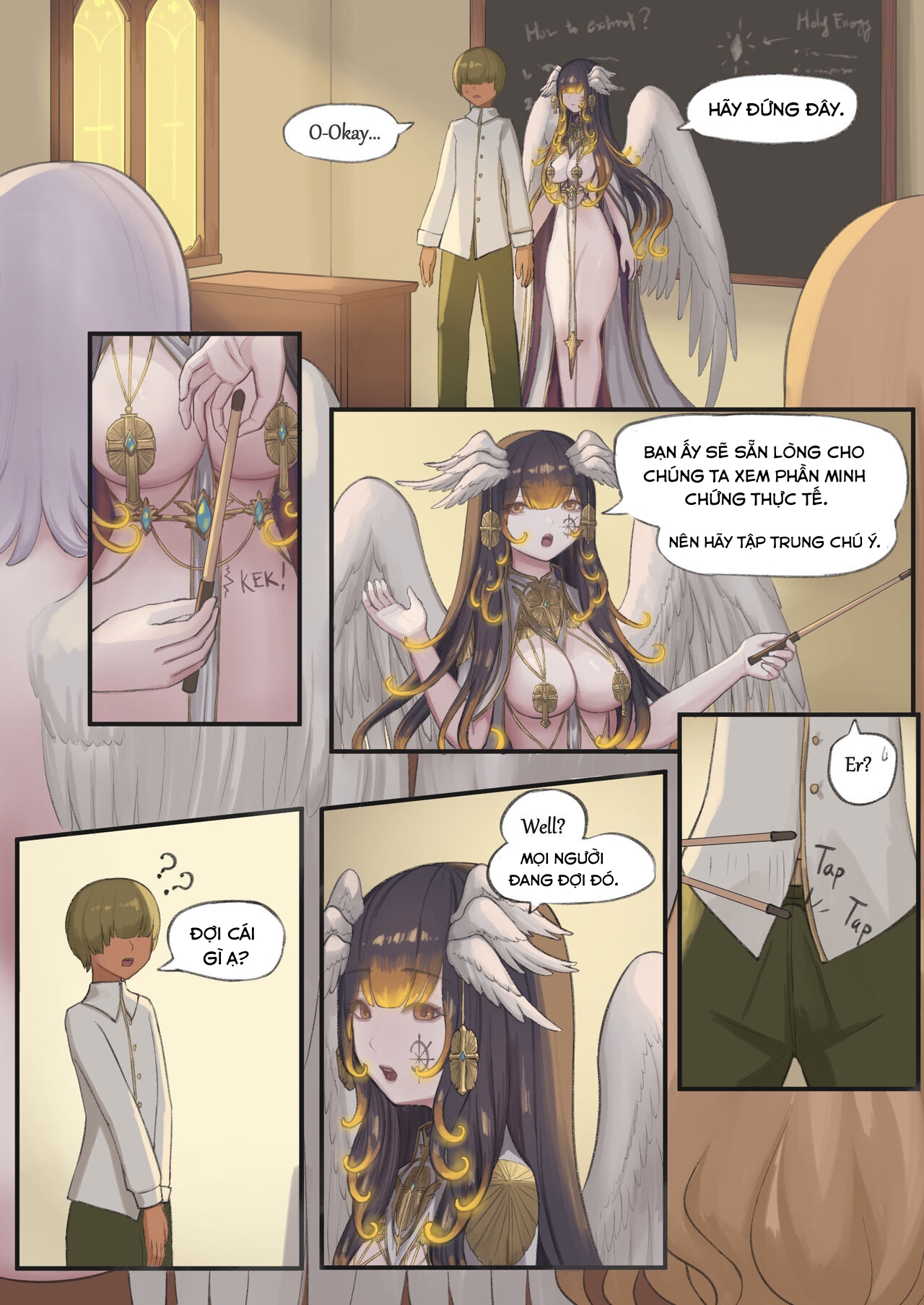 Đọc truyện hentai Giáo viên thánh thuật muốn tinh dịch của tôi! - Oneshot