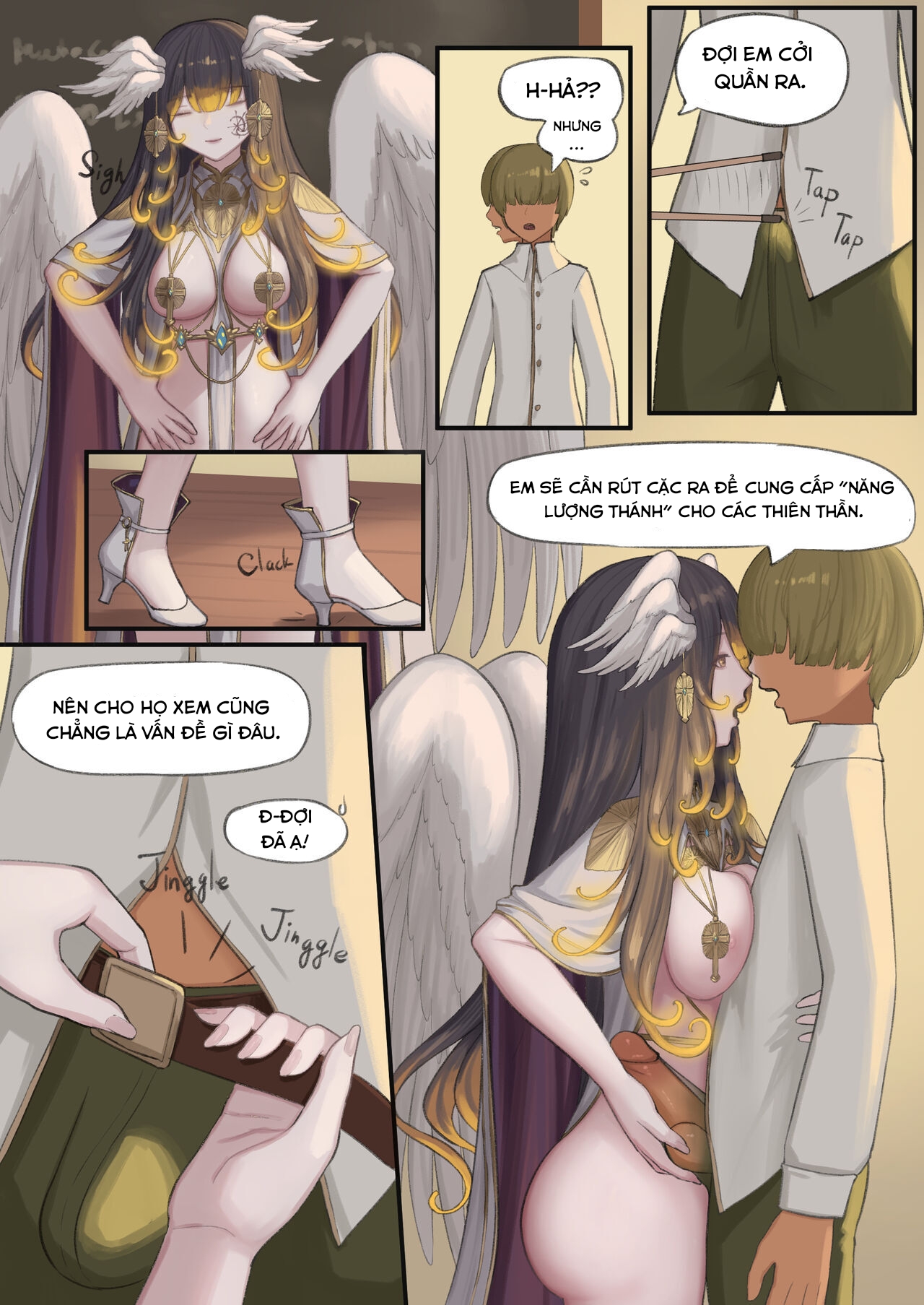 Đọc truyện hentai Giáo viên thánh thuật muốn tinh dịch của tôi! - Oneshot