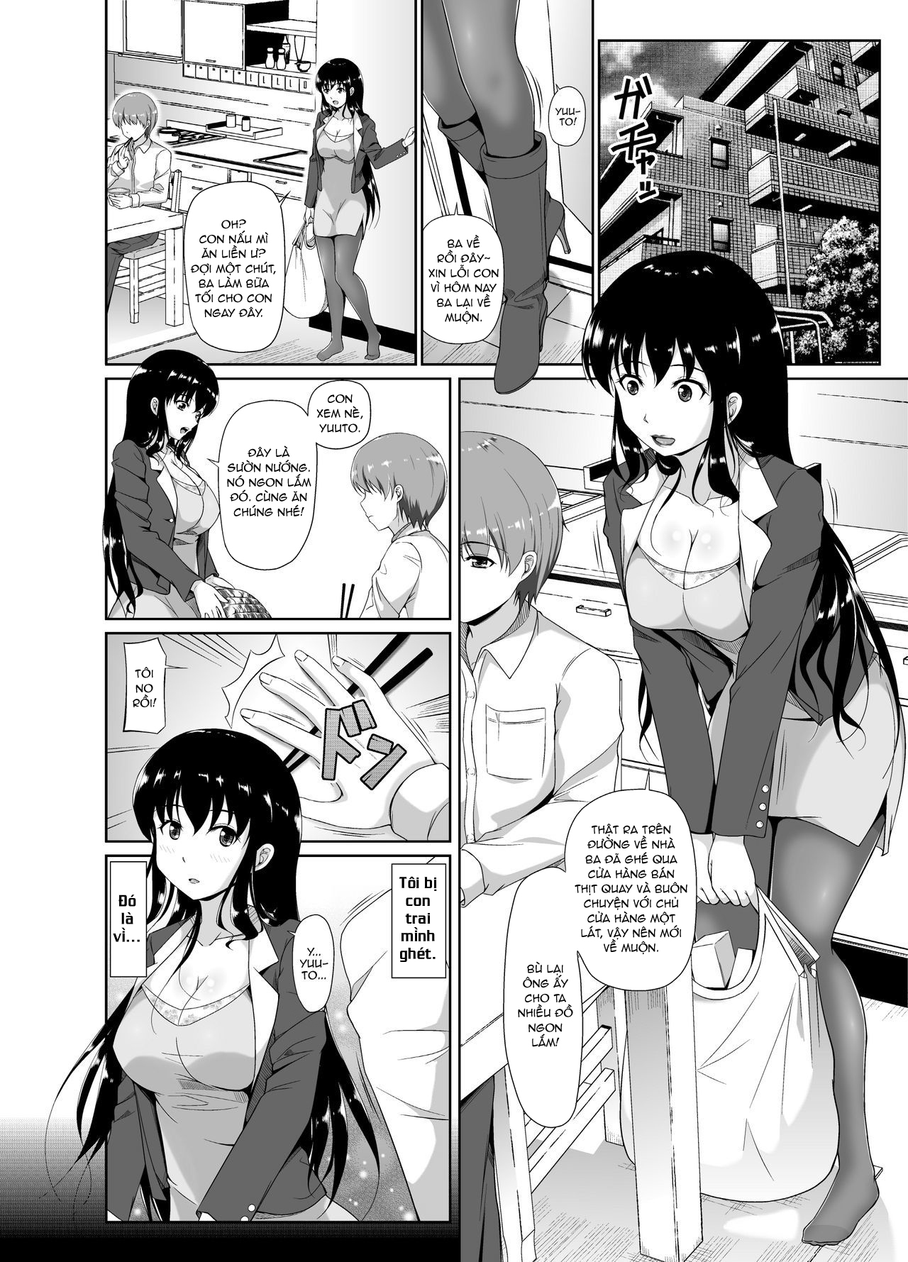 Đọc truyện hentai Papa, Boku no Onna ni Natte - Phần không màu